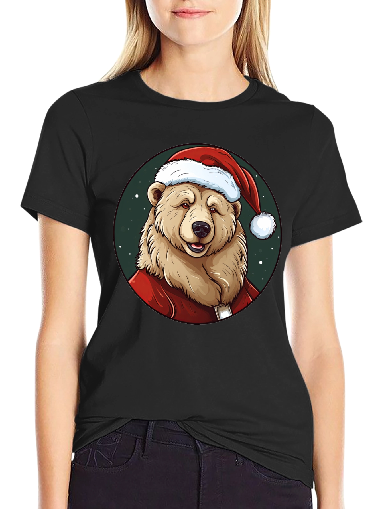 Festive Bear T-Shirt - Holiday Apparel