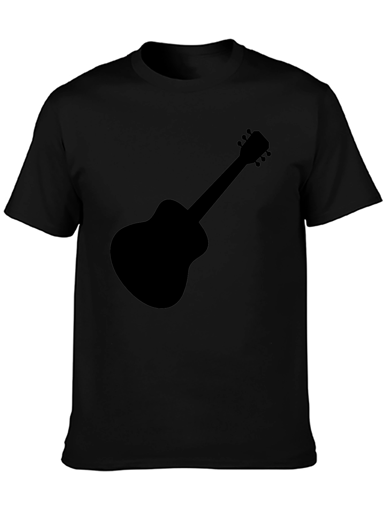 Guitar Graphic Black T-Shirt
