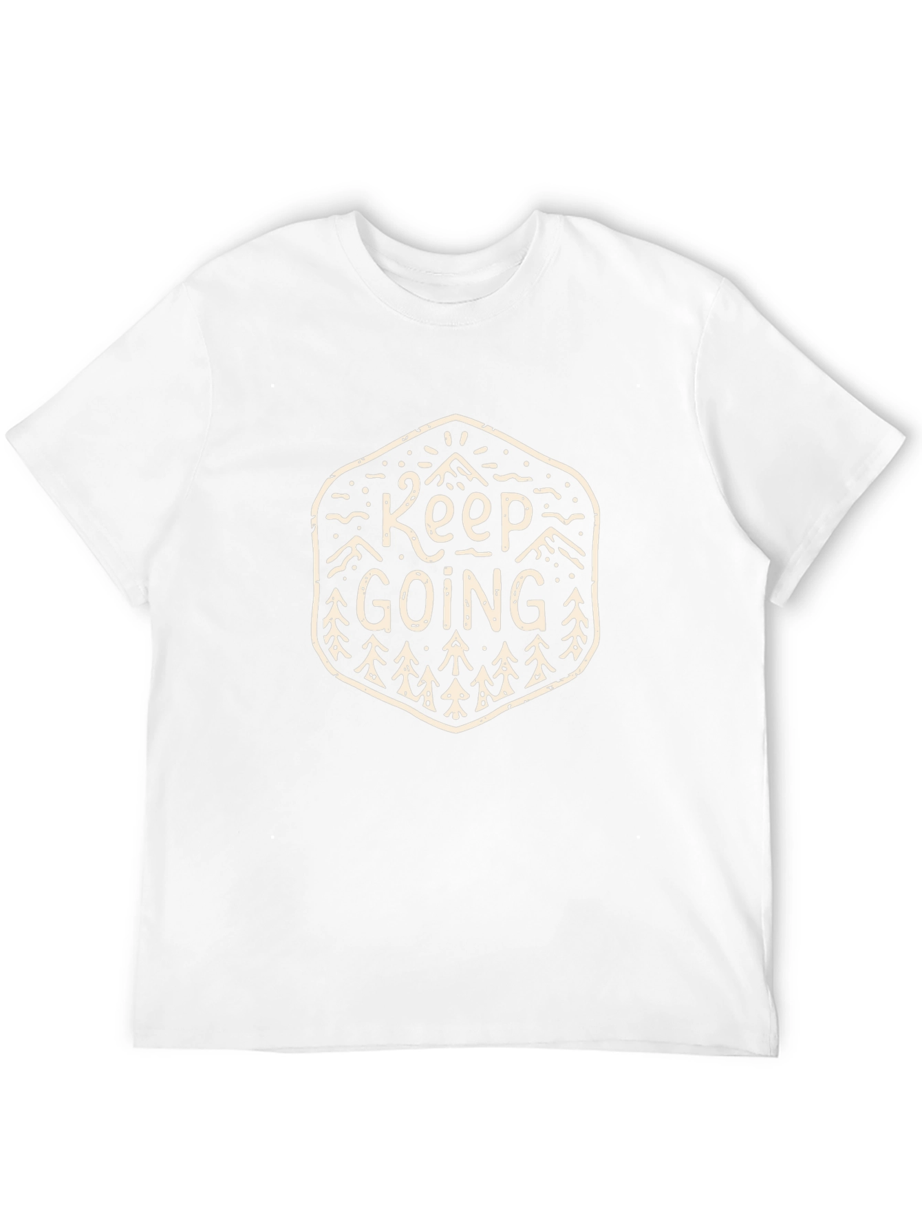 Keep Going Black Graphic T-Shirt