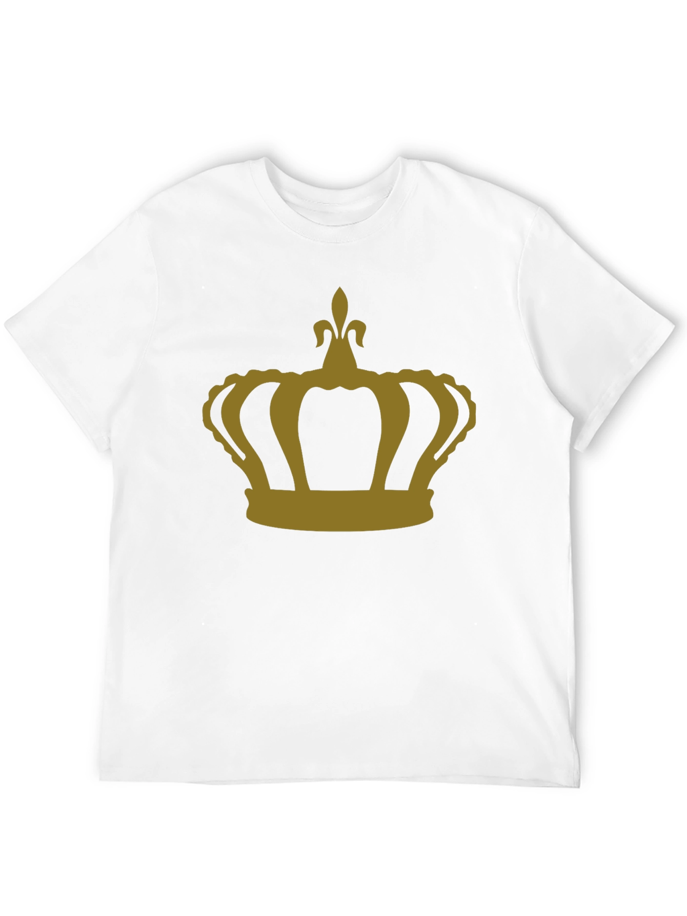 Crown Graphic T-Shirt - Gold Print on Black