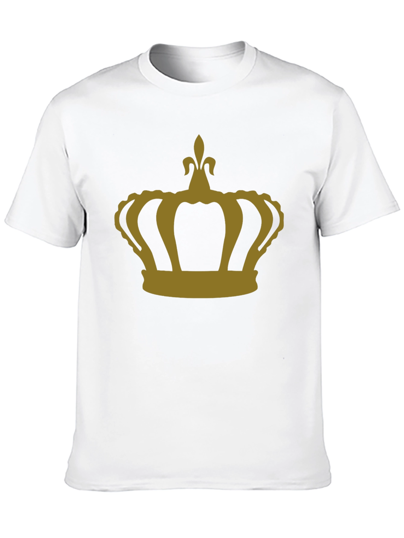Crown Graphic T-Shirt - Gold Print on Black
