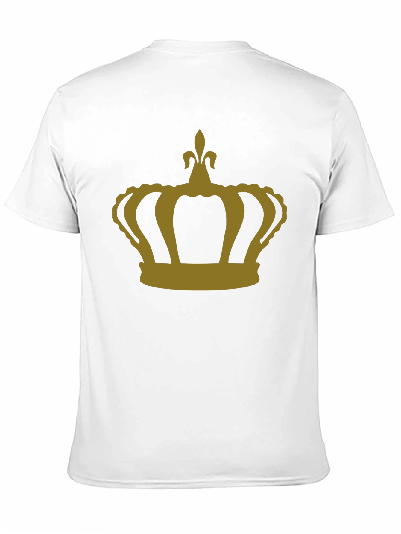 Crown Graphic T-Shirt - Gold Print on Black