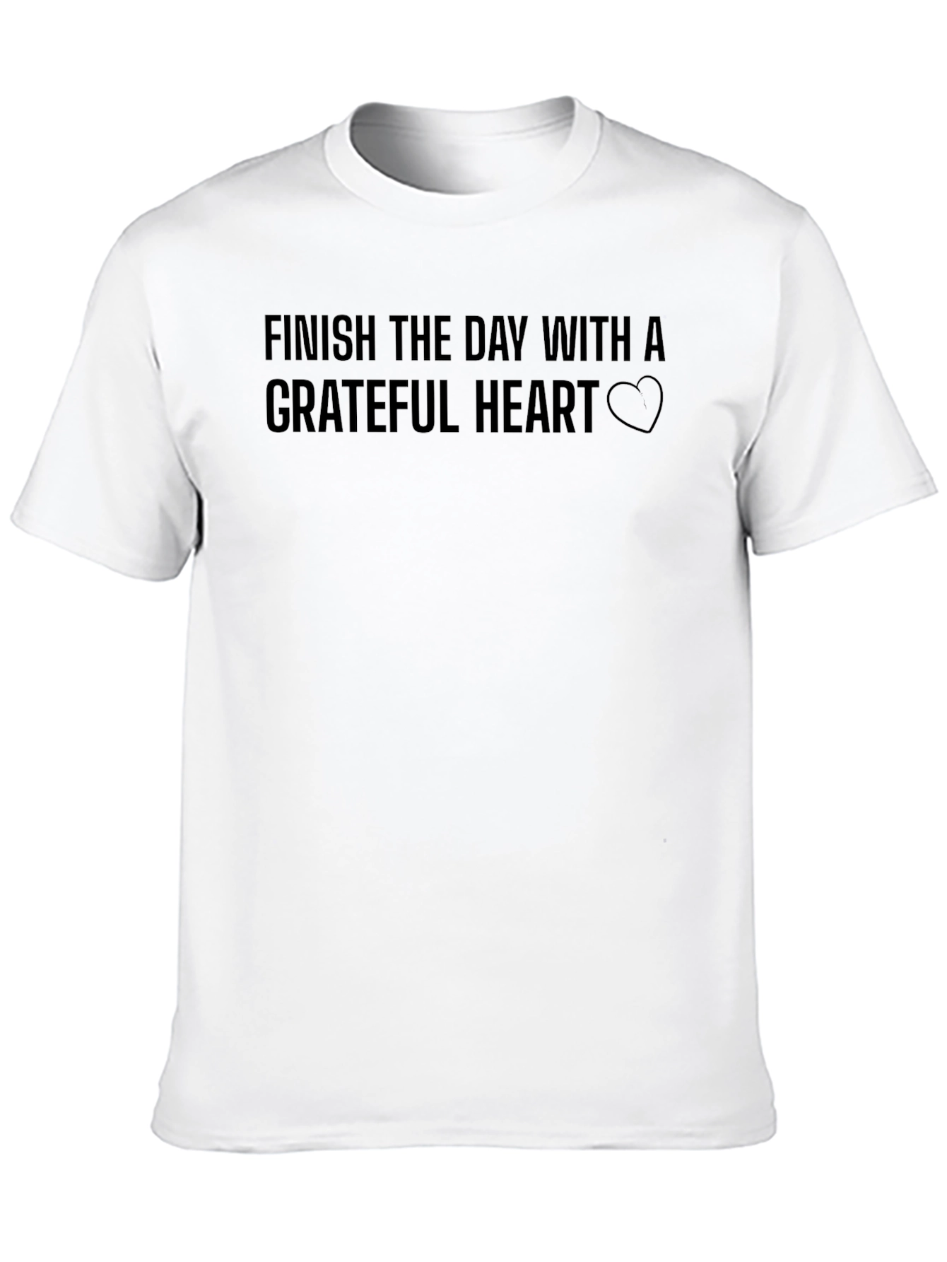 Grateful Heart Graphic Tee - Soft Cotton Blend Shirt