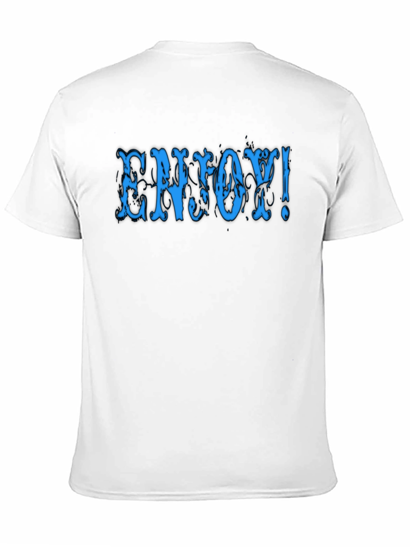 Enjoy! Black Graphic Tee Shirt