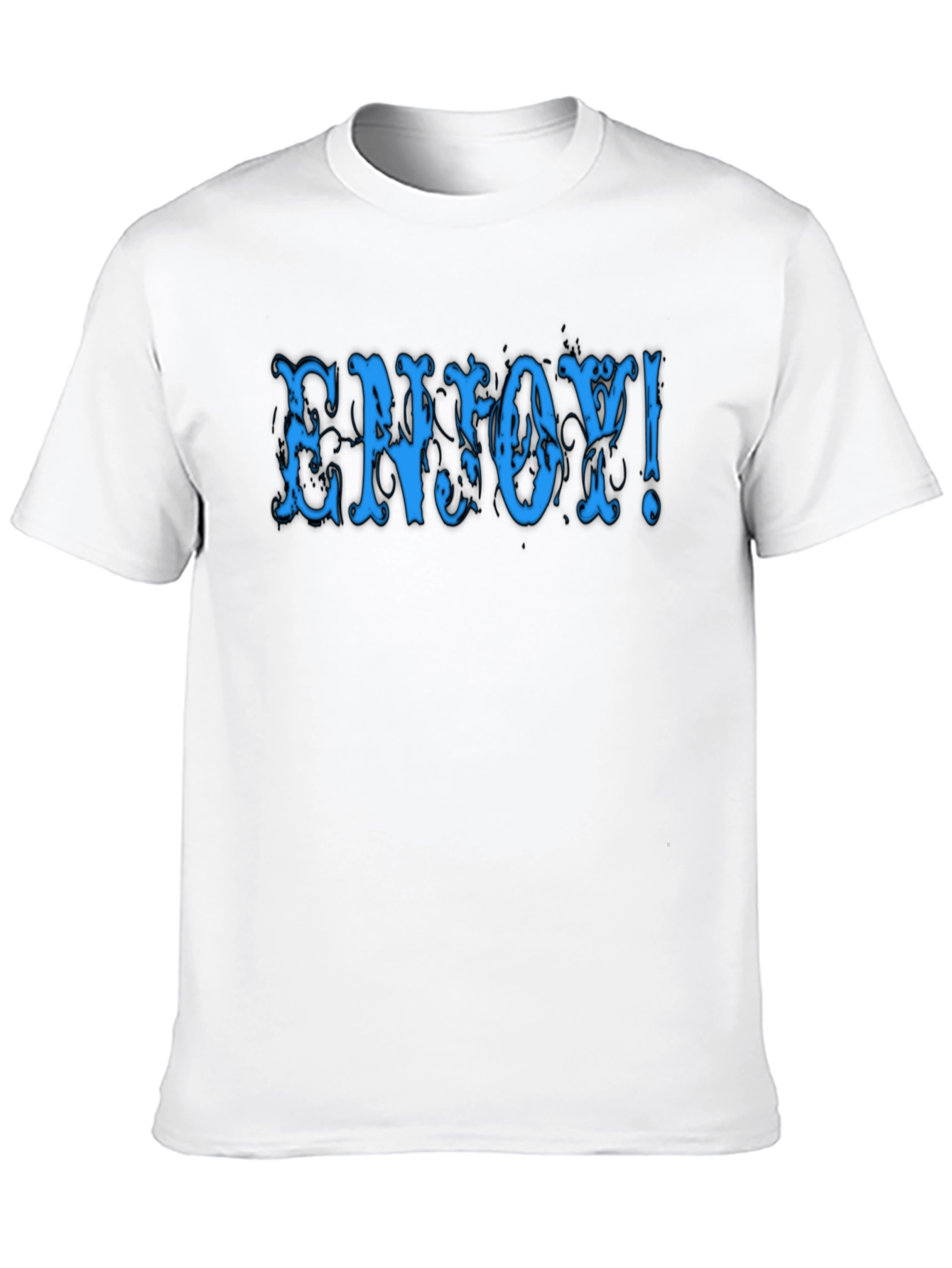 Enjoy! Black Graphic Tee Shirt