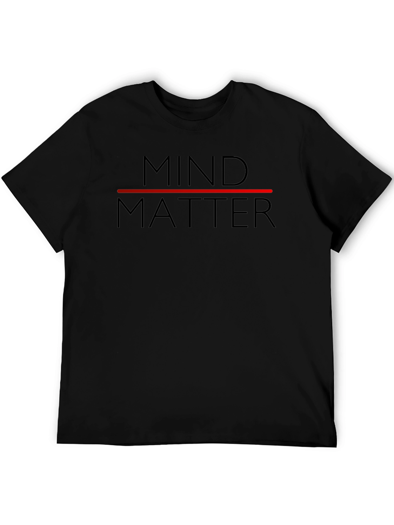 Mind Over Matter Graphic Tee - Stylish Black T-Shirt