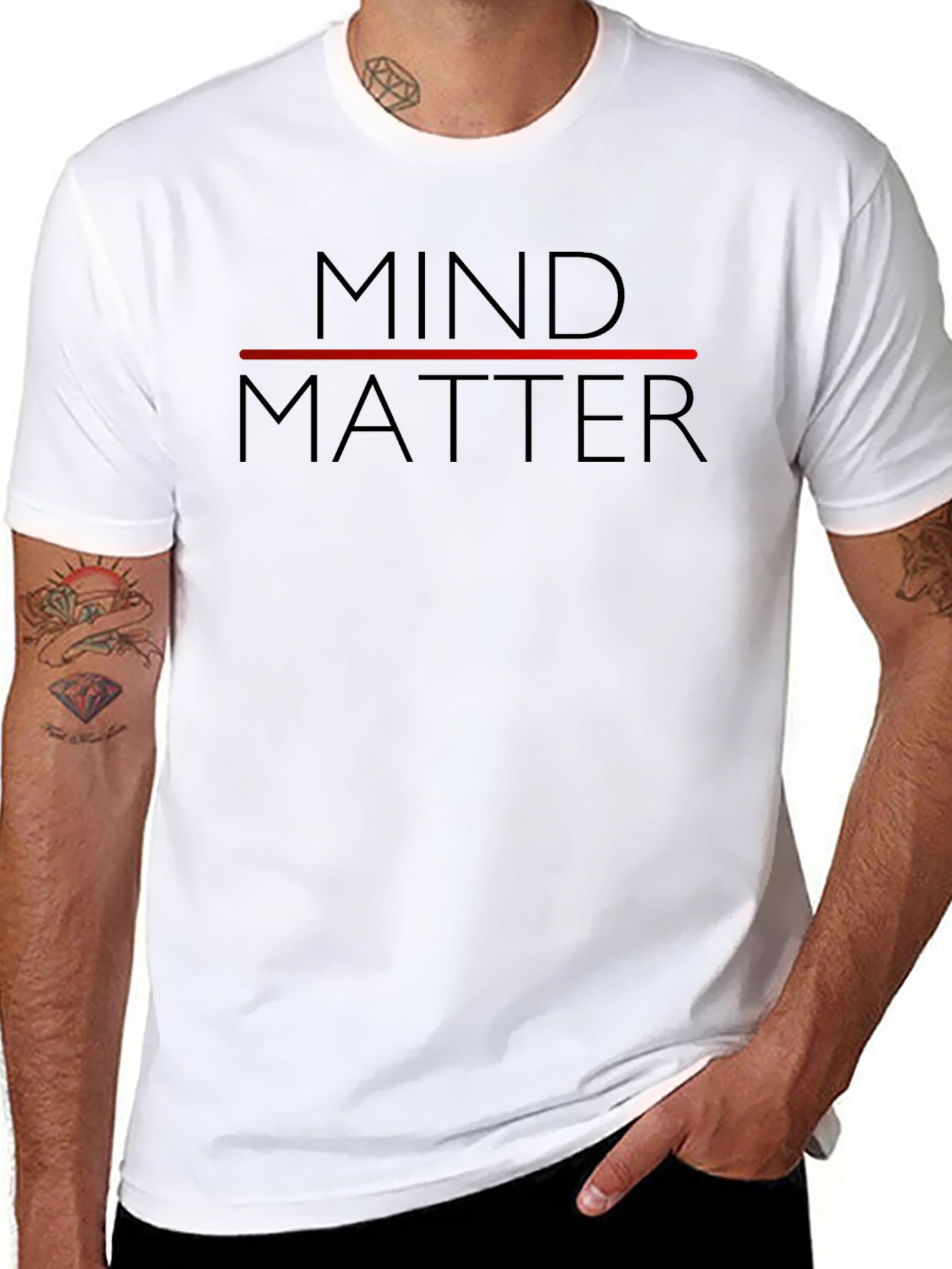 Mind Over Matter Graphic Tee - Stylish Black T-Shirt