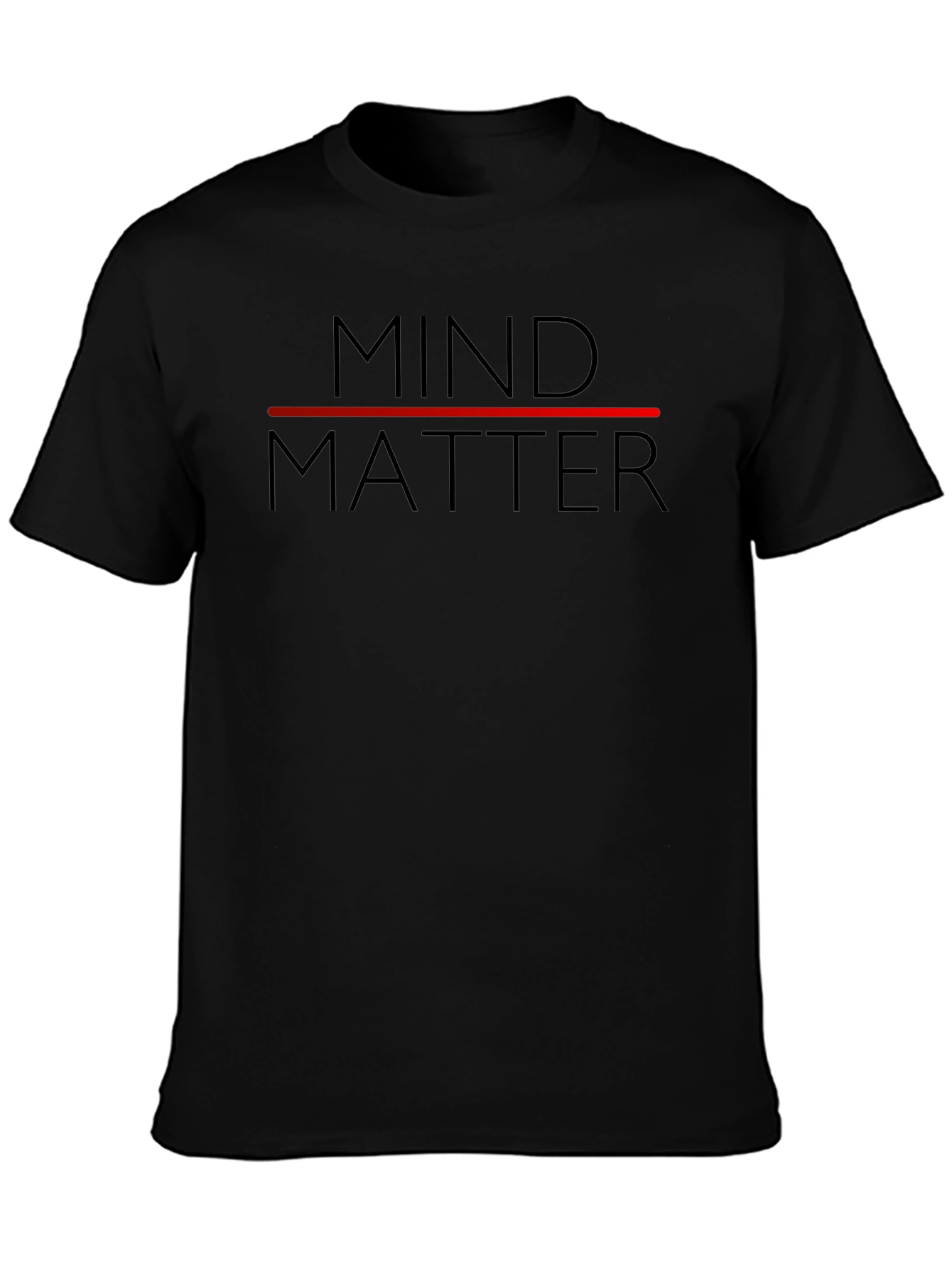 Mind Over Matter Graphic Tee - Stylish Black T-Shirt