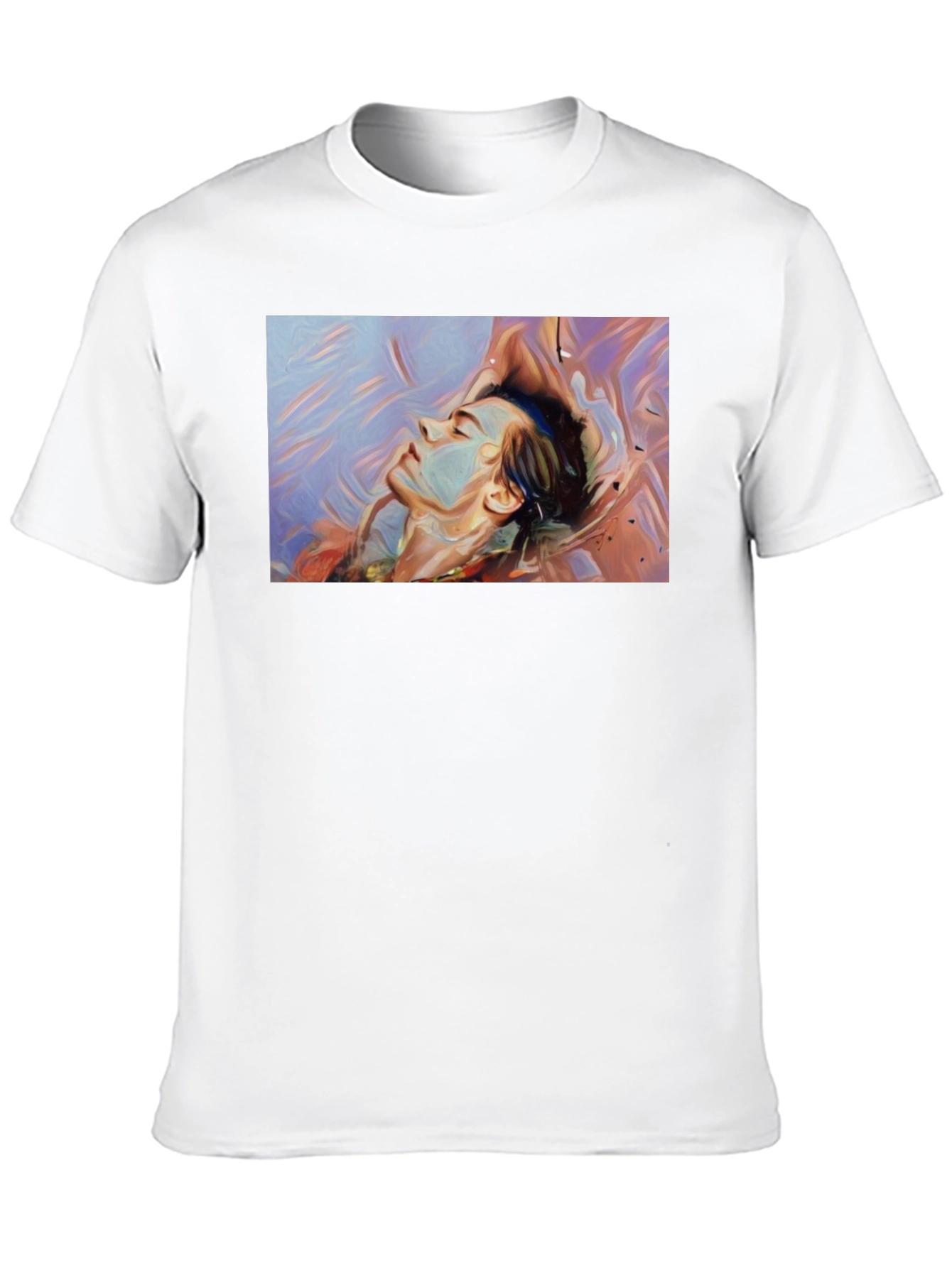 Abstract Dreamscape Graphic Black T-Shirt