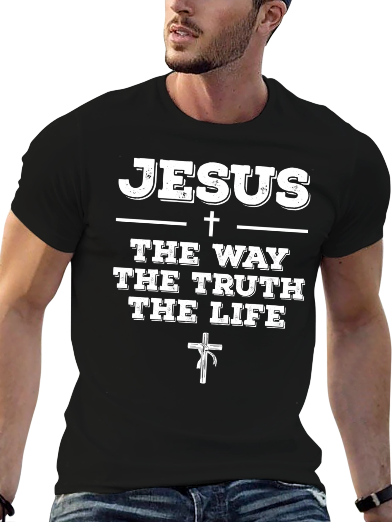 Jesus The Way Truth Life Graphic T-Shirt