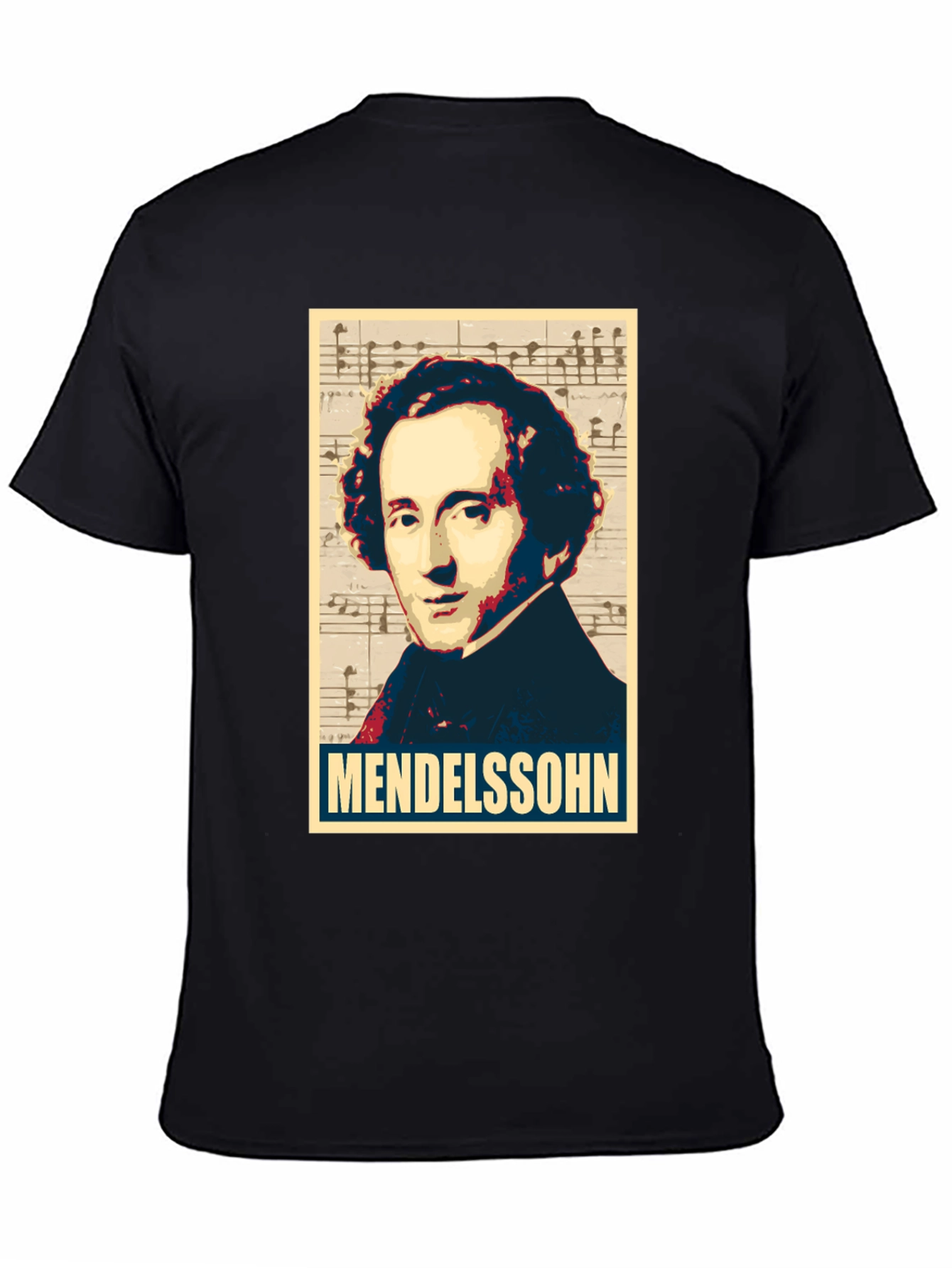 Mendelssohn Portrait Graphic Tee - Music Lovers T-Shirt