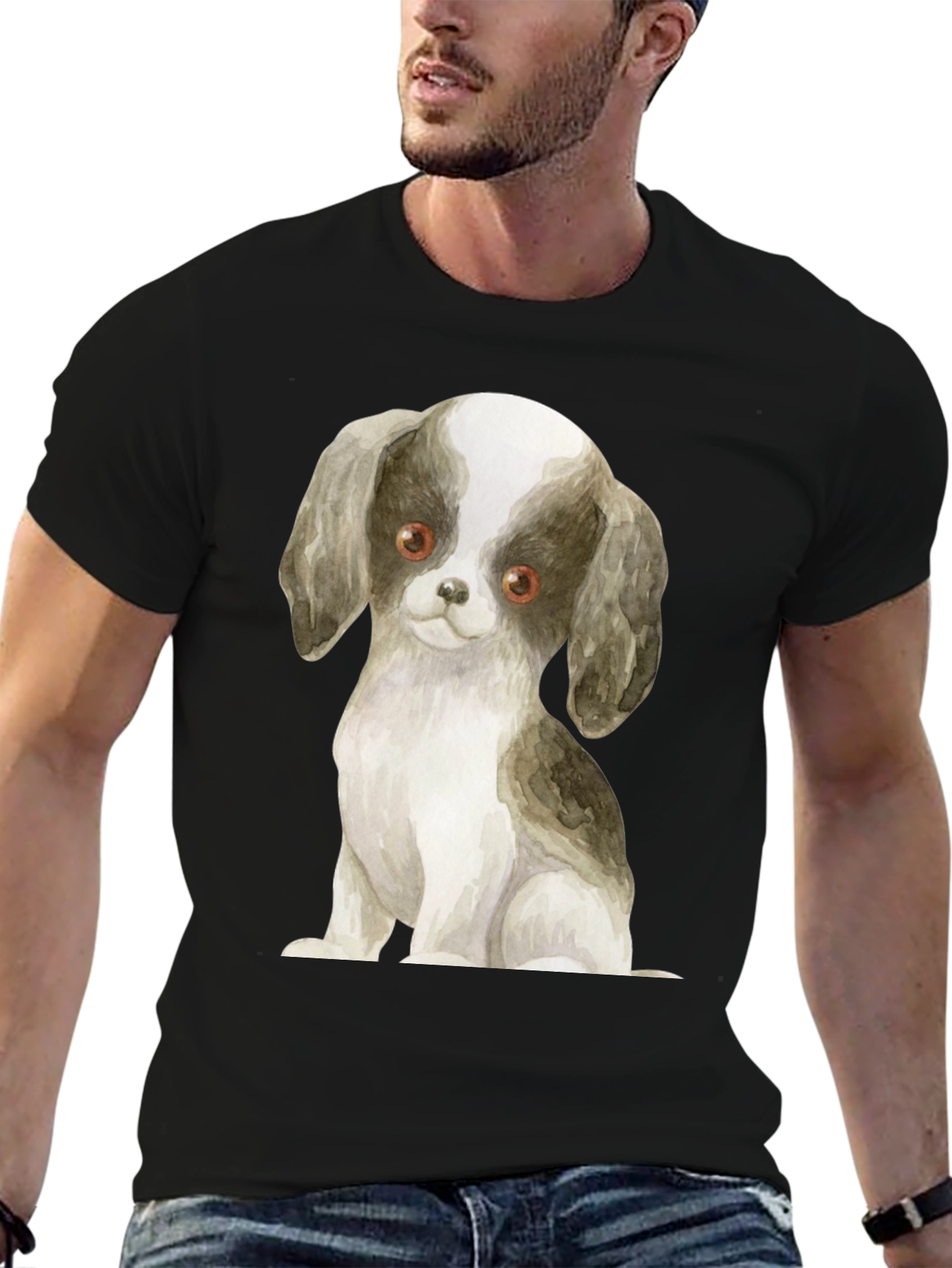 Puppy Dog Graphic Tee - Soft Style