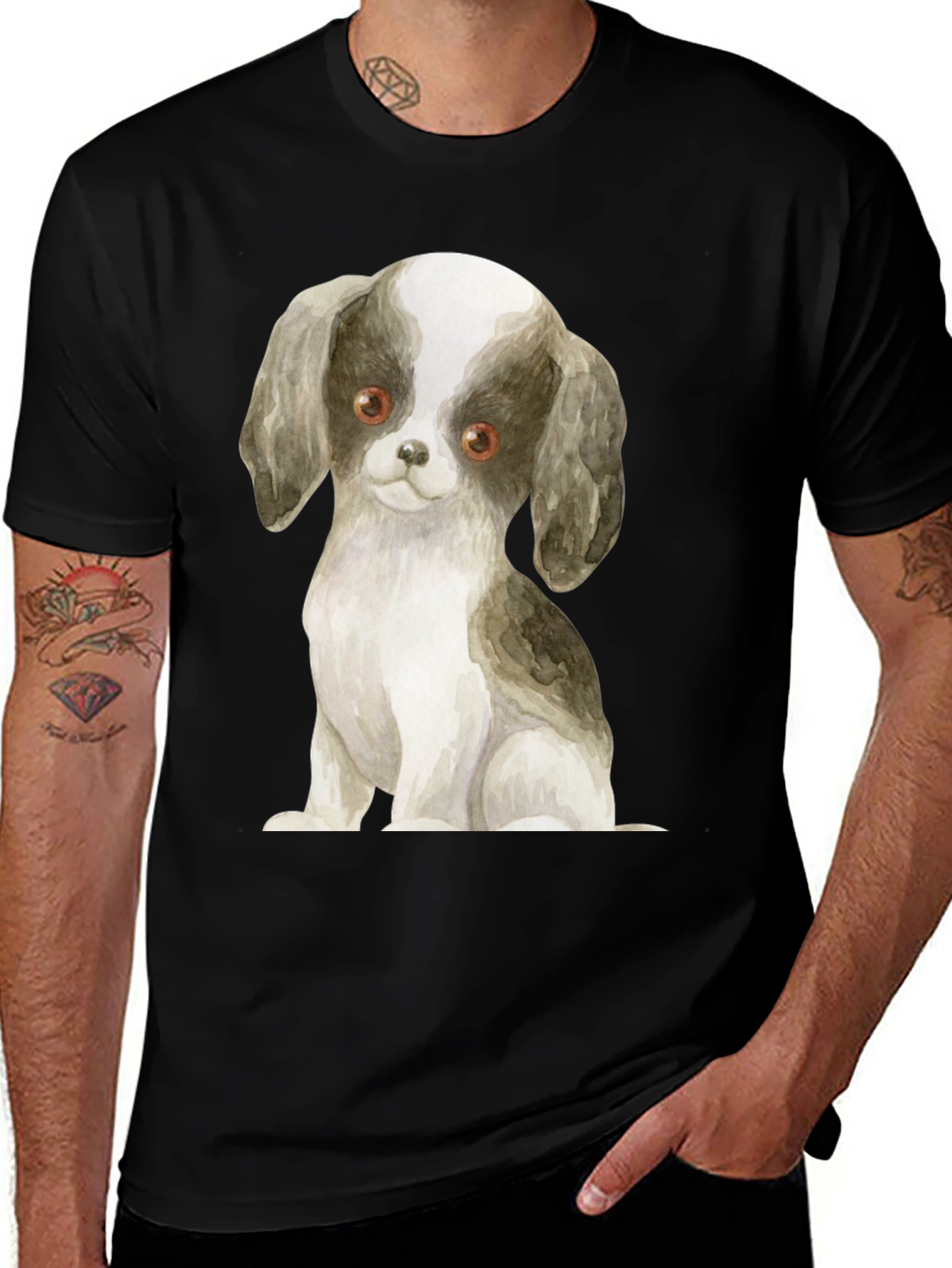 Puppy Dog Graphic Tee - Soft Style