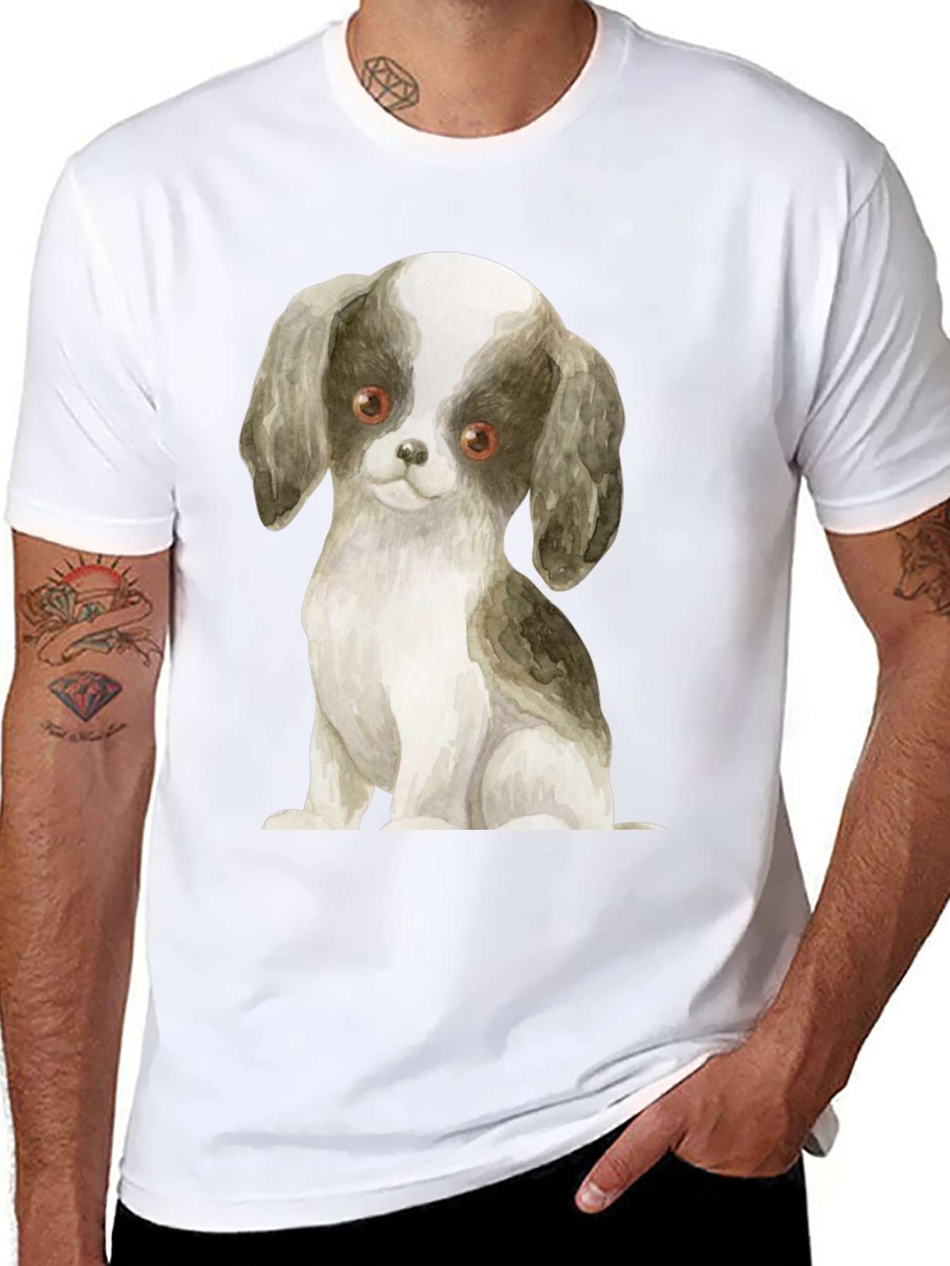 Puppy Dog Graphic Tee - Soft Style