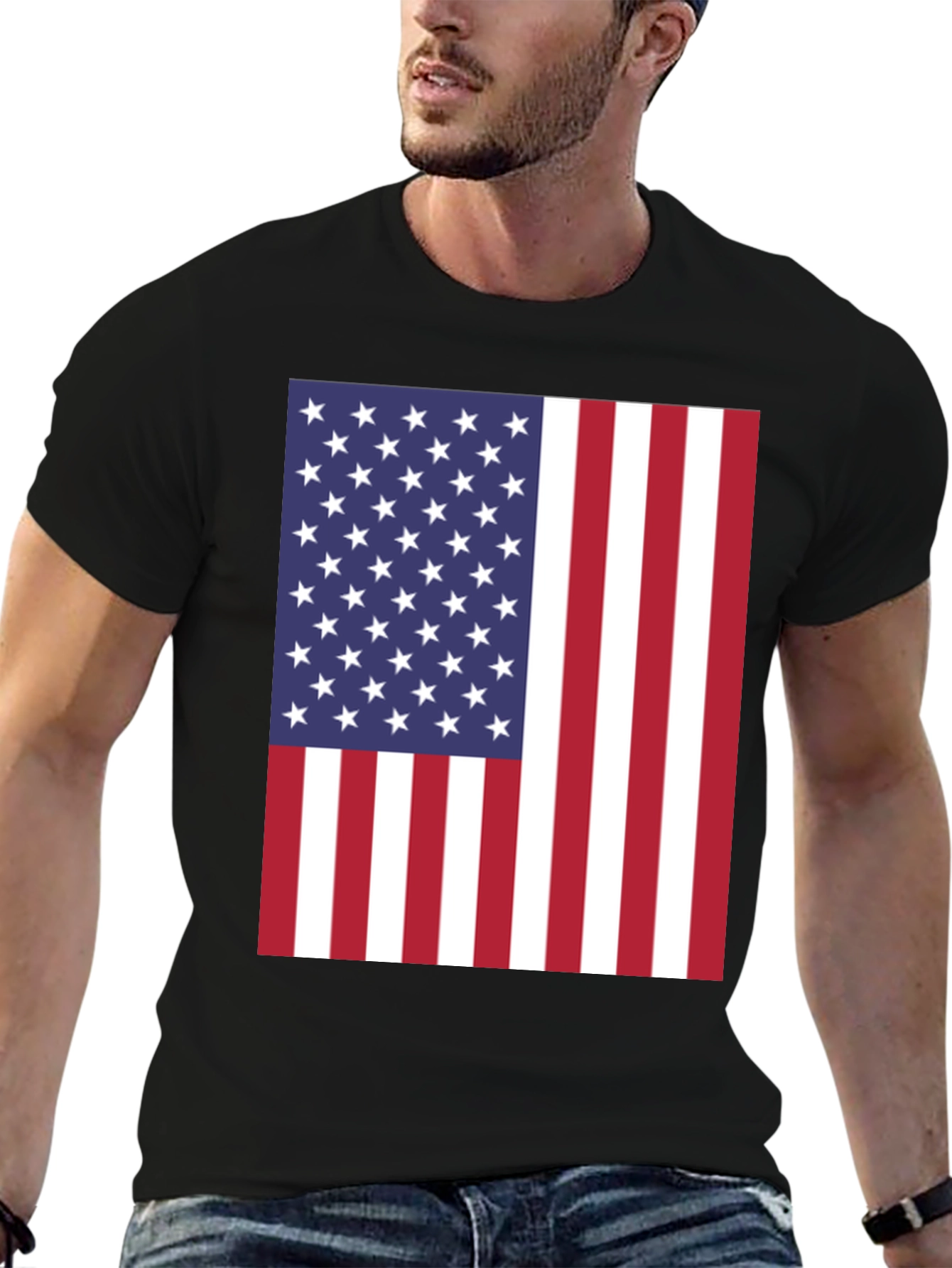 American Flag Graphic Tee - Patriotic T-Shirt