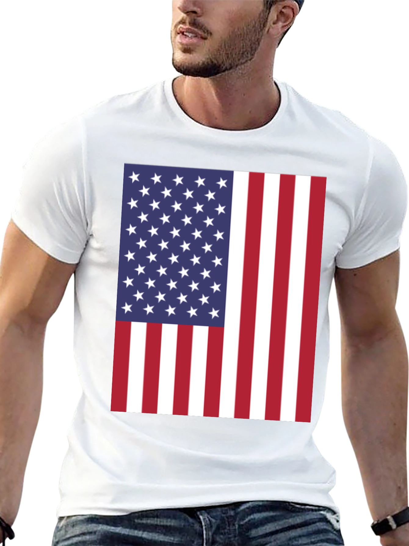 American Flag Graphic Tee - Patriotic T-Shirt