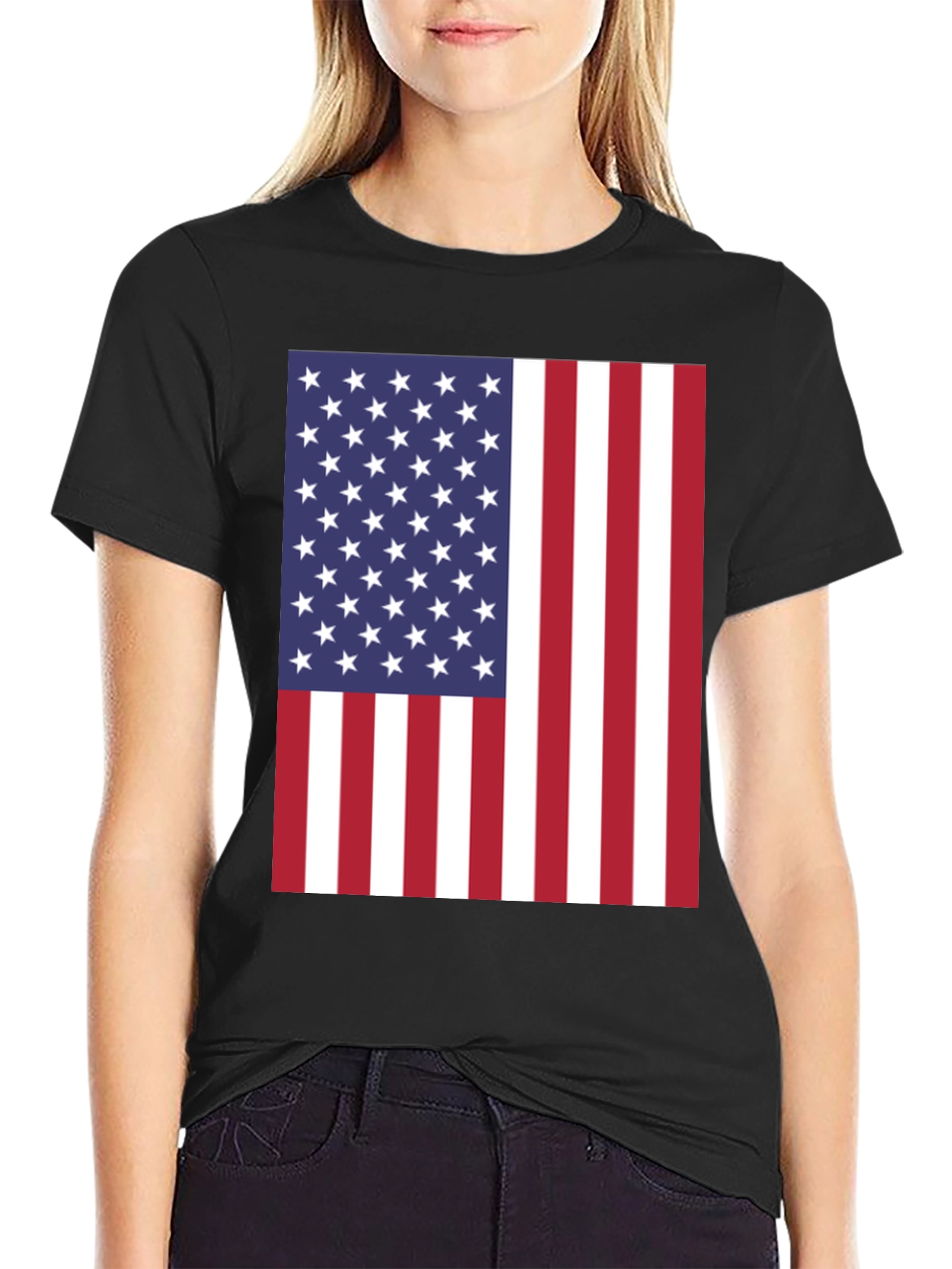 American Flag Graphic Tee - Patriotic T-Shirt