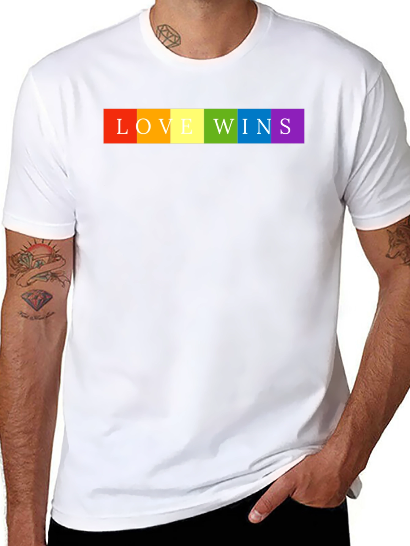 Love Wins Pride T-Shirt - Rainbow LGBTQ+ Tee