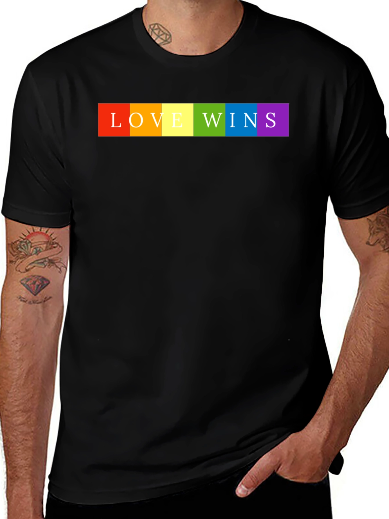 Love Wins Pride T-Shirt - Rainbow LGBTQ+ Tee