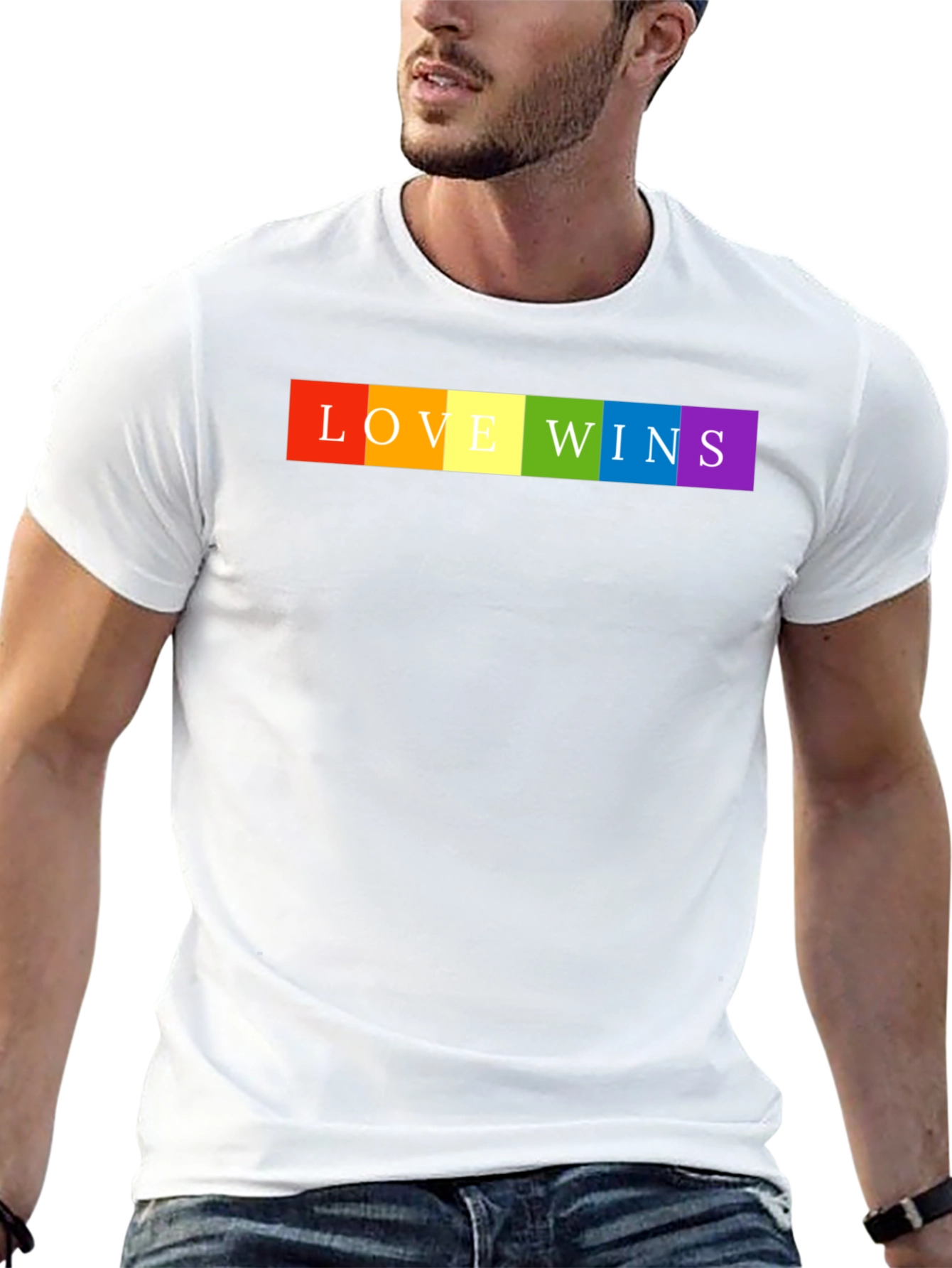 Love Wins Pride T-Shirt - Rainbow LGBTQ+ Tee