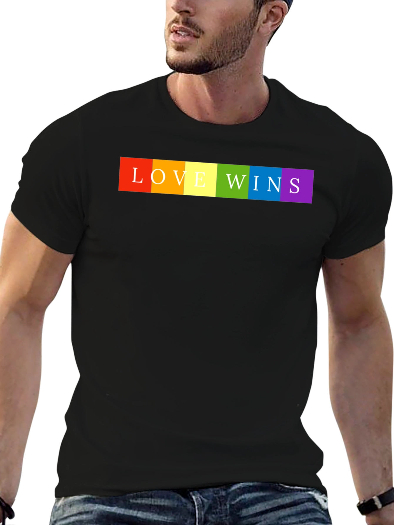 Love Wins Pride T-Shirt - Rainbow LGBTQ+ Tee