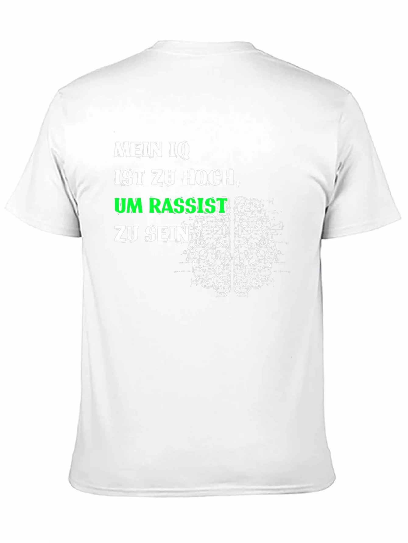 High IQ T-Shirt - Not Racist Brain Tee
