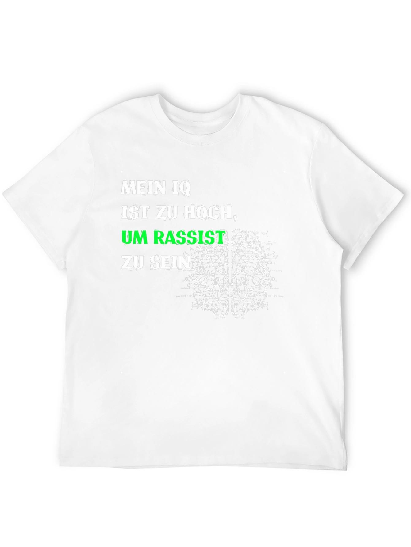 High IQ T-Shirt - Not Racist Brain Tee