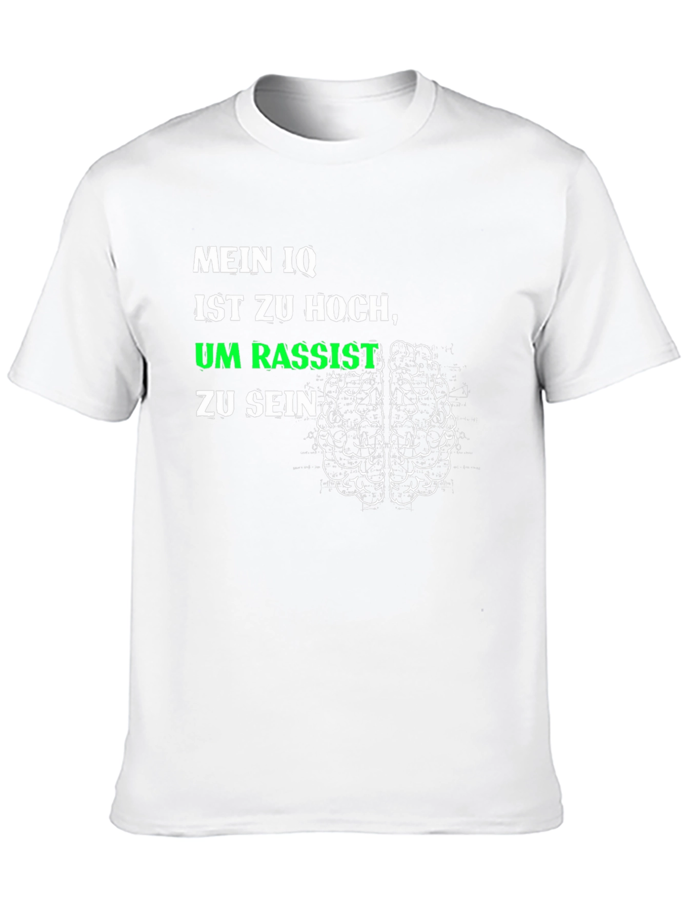 High IQ T-Shirt - Not Racist Brain Tee