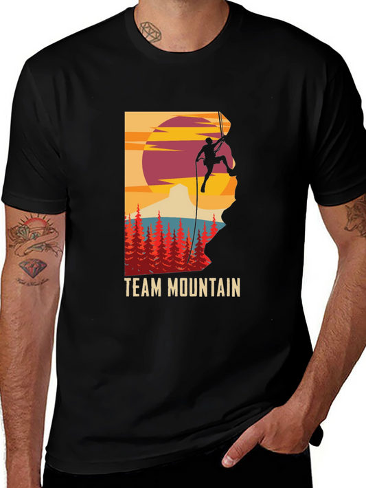 Team Mountain Climbing Graphic Tee