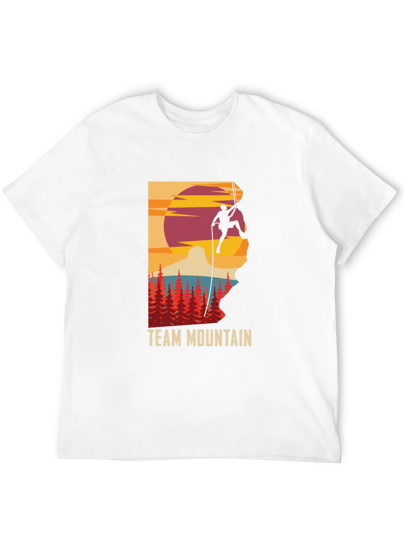 Team Mountain Climbing Graphic Tee