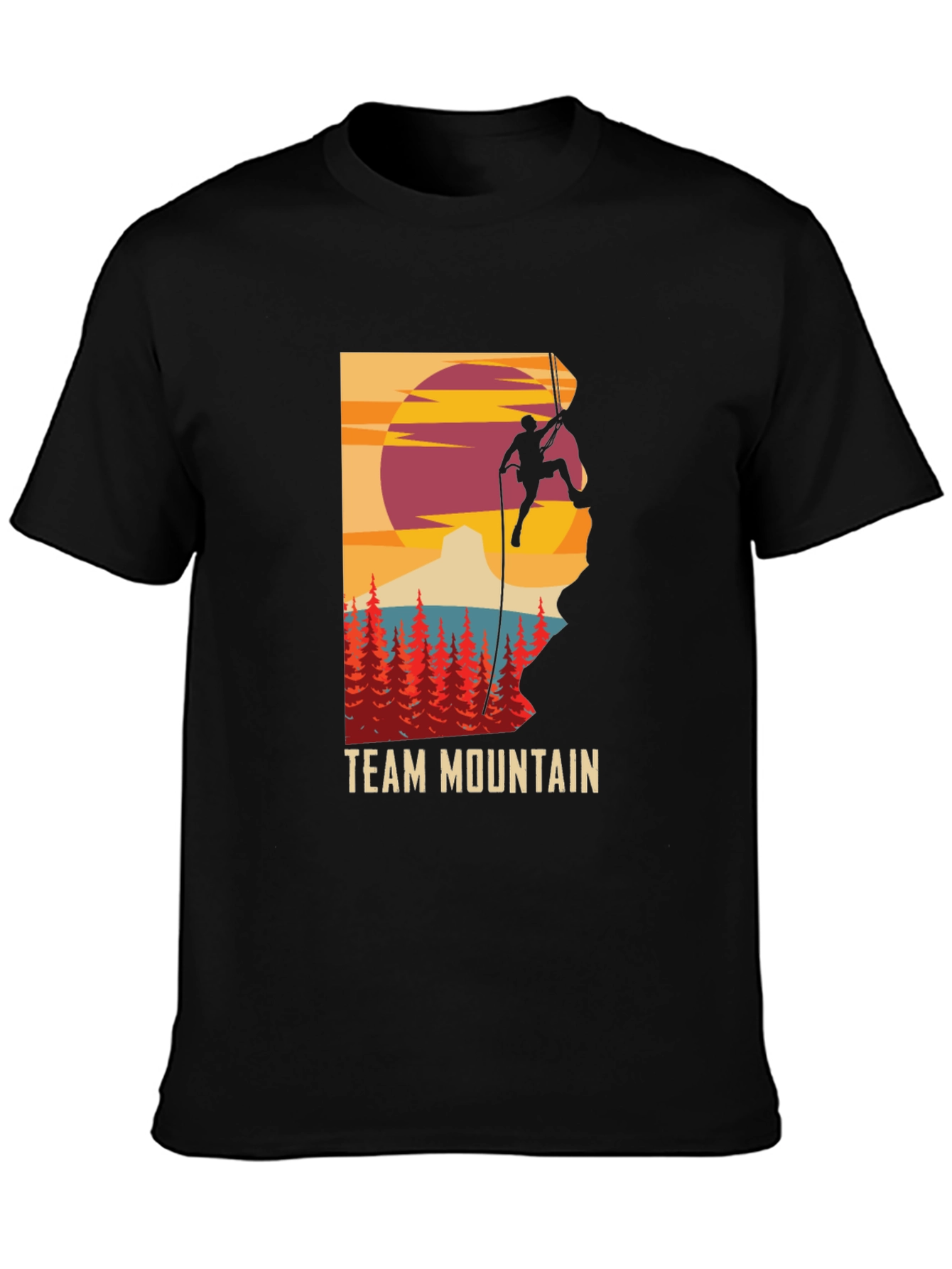 Team Mountain Climbing Graphic Tee