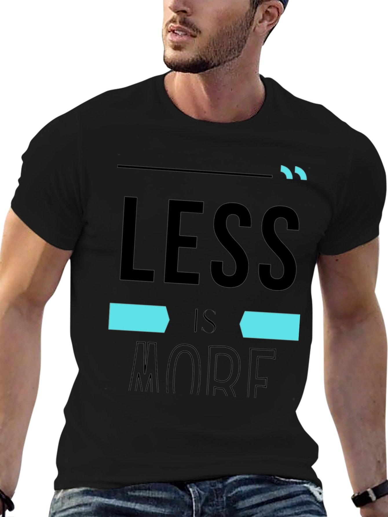 Minimalist Less is More Graphic T-Shirt