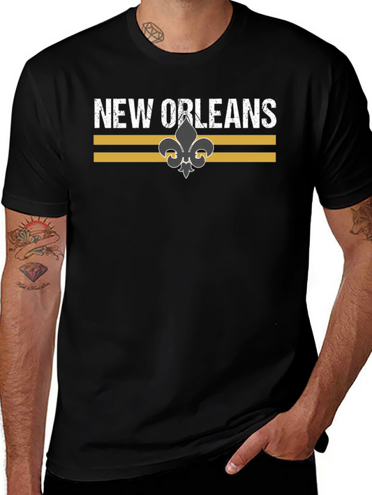 New Orleans Fleur-de-Lis Graphic Tee - Black