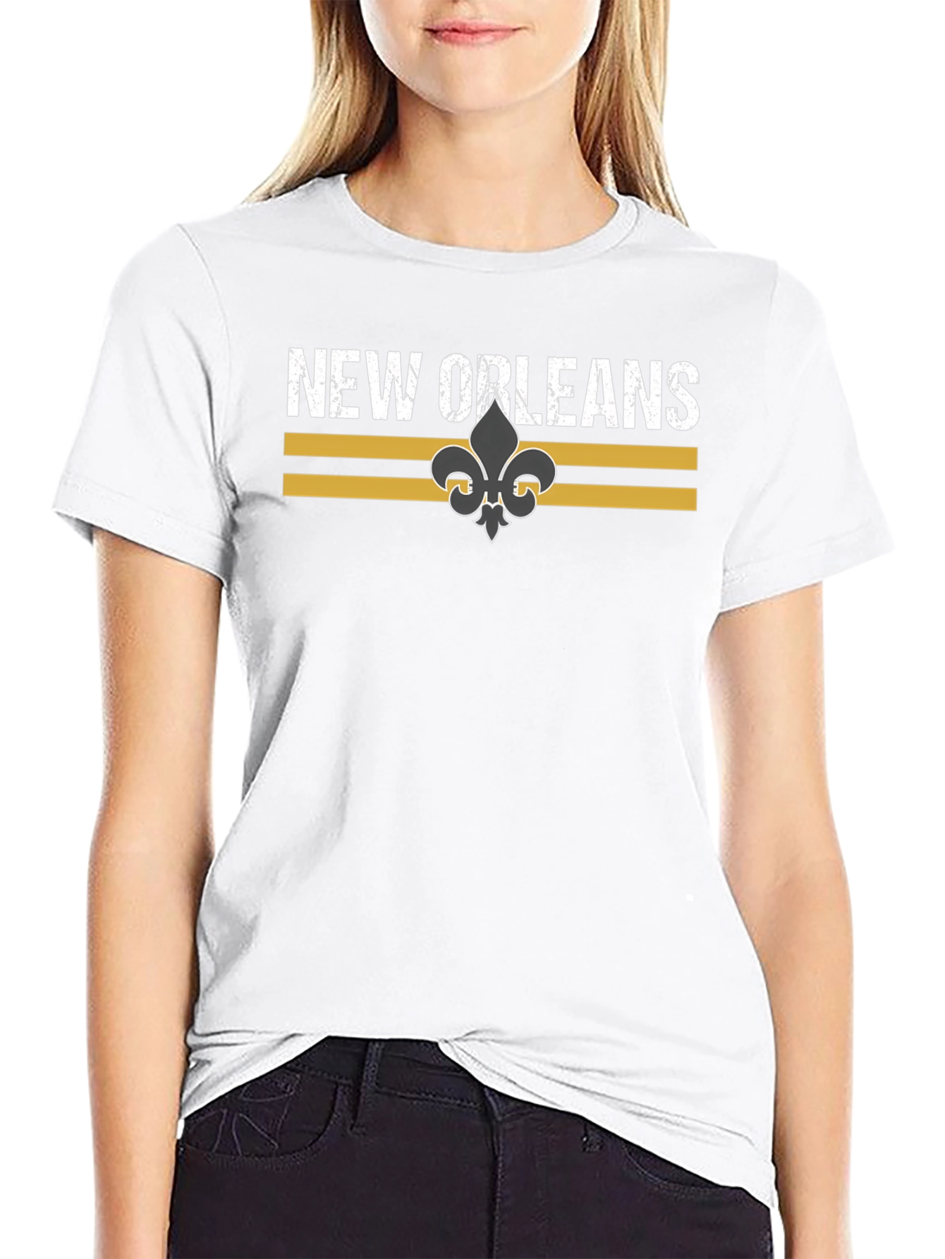 New Orleans Fleur-de-Lis Graphic Tee - Black