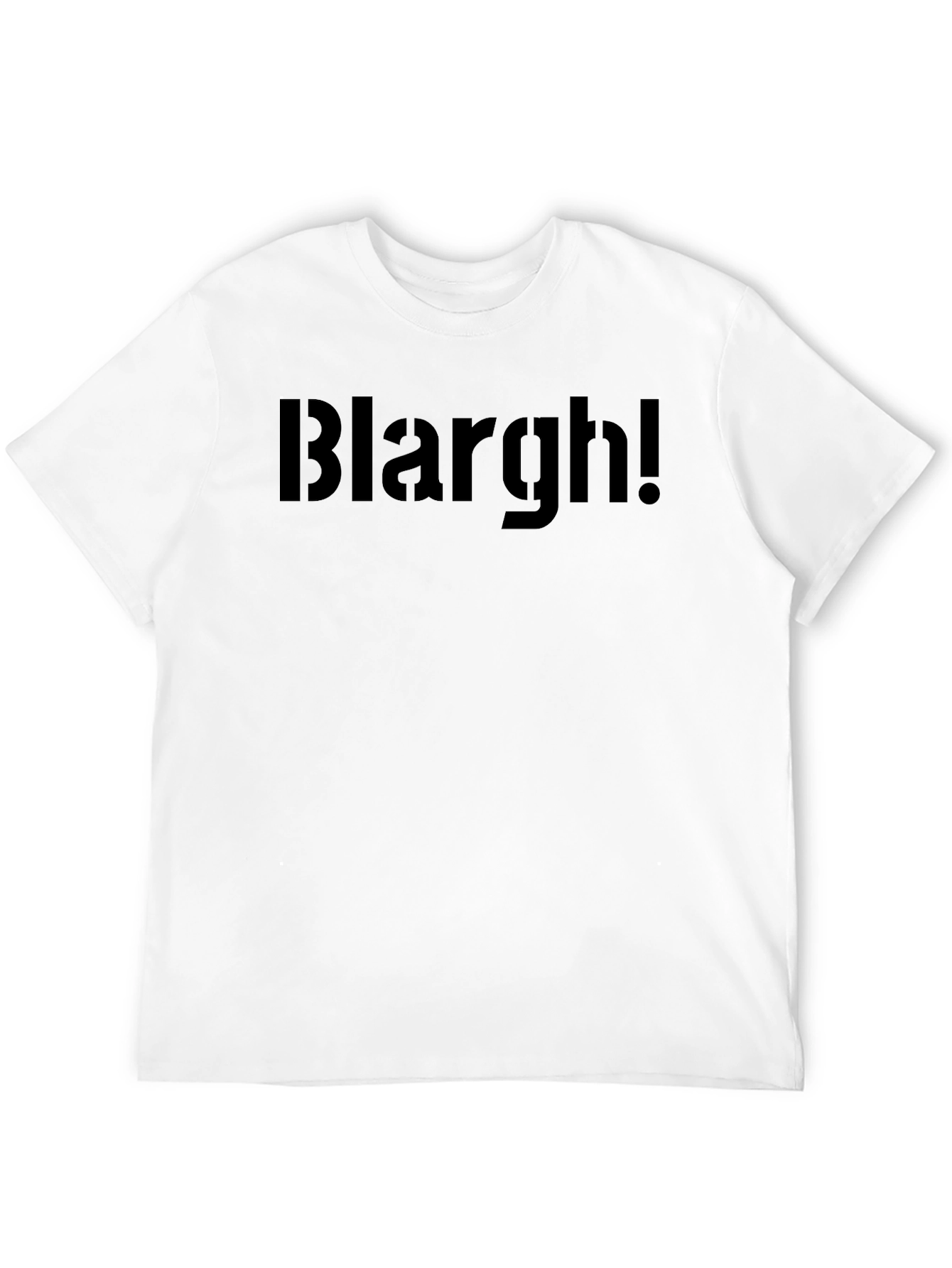 Blarght! Graphic Tee - Black Crew Neck T-Shirt