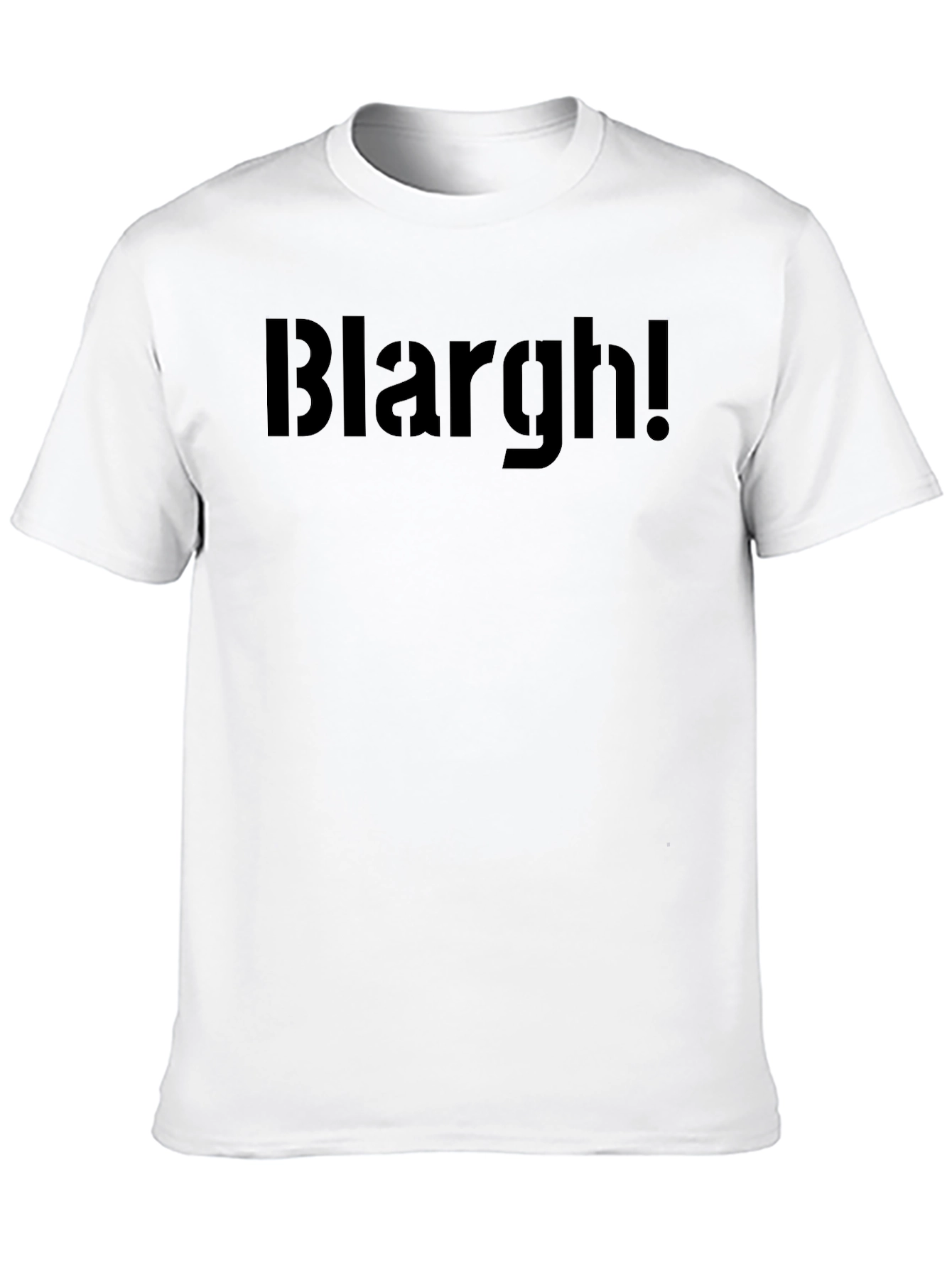 Blarght! Graphic Tee - Black Crew Neck T-Shirt
