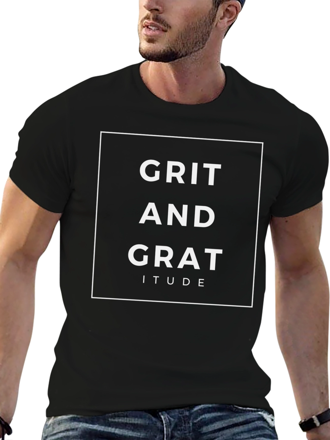 Grit and Gratitude Black T-Shirt