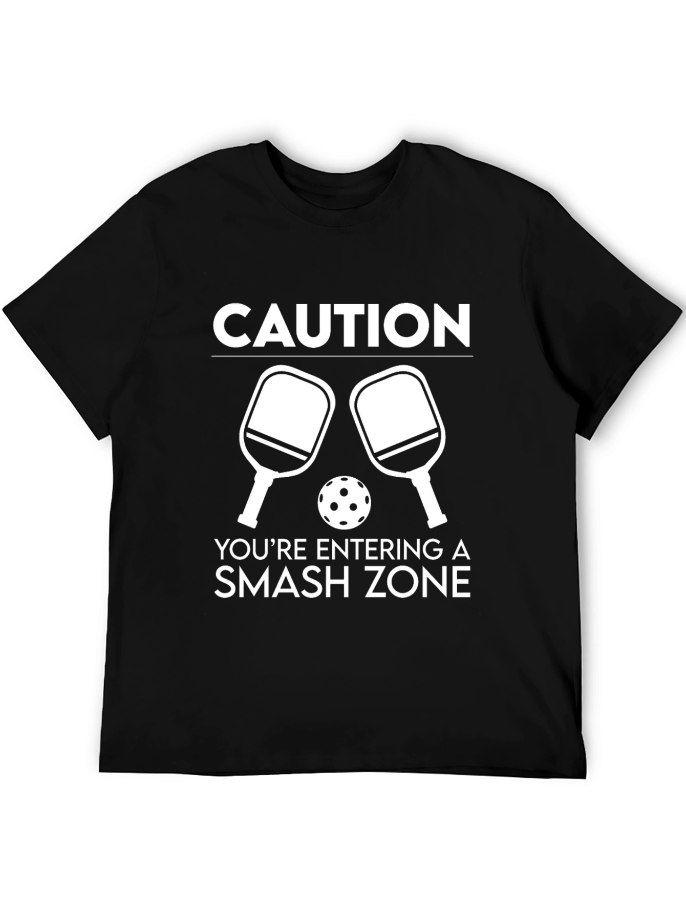 Caution Smash Zone Pickleball T-Shirt
