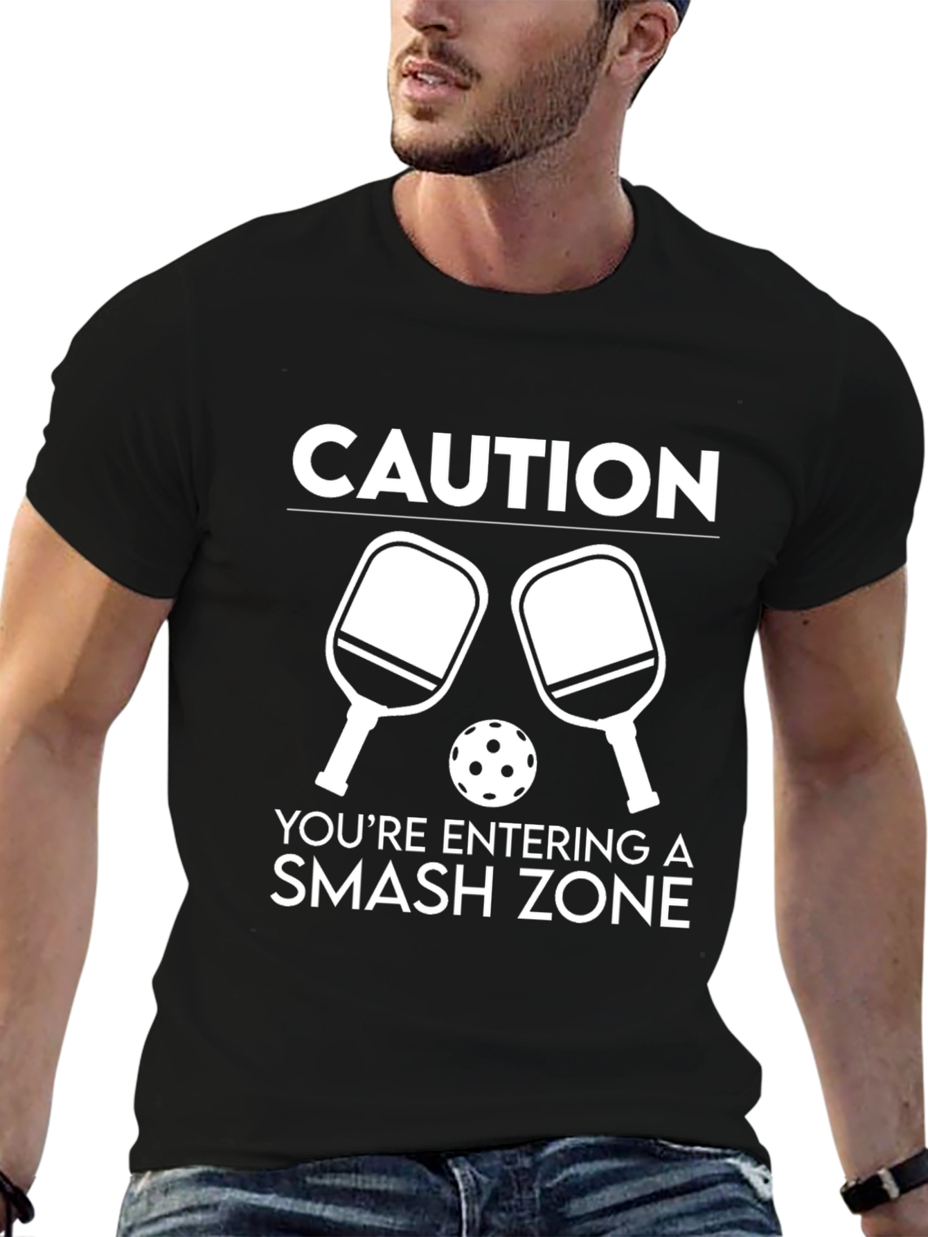 Caution Smash Zone Pickleball T-Shirt
