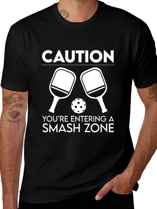 Caution Smash Zone Pickleball T-Shirt