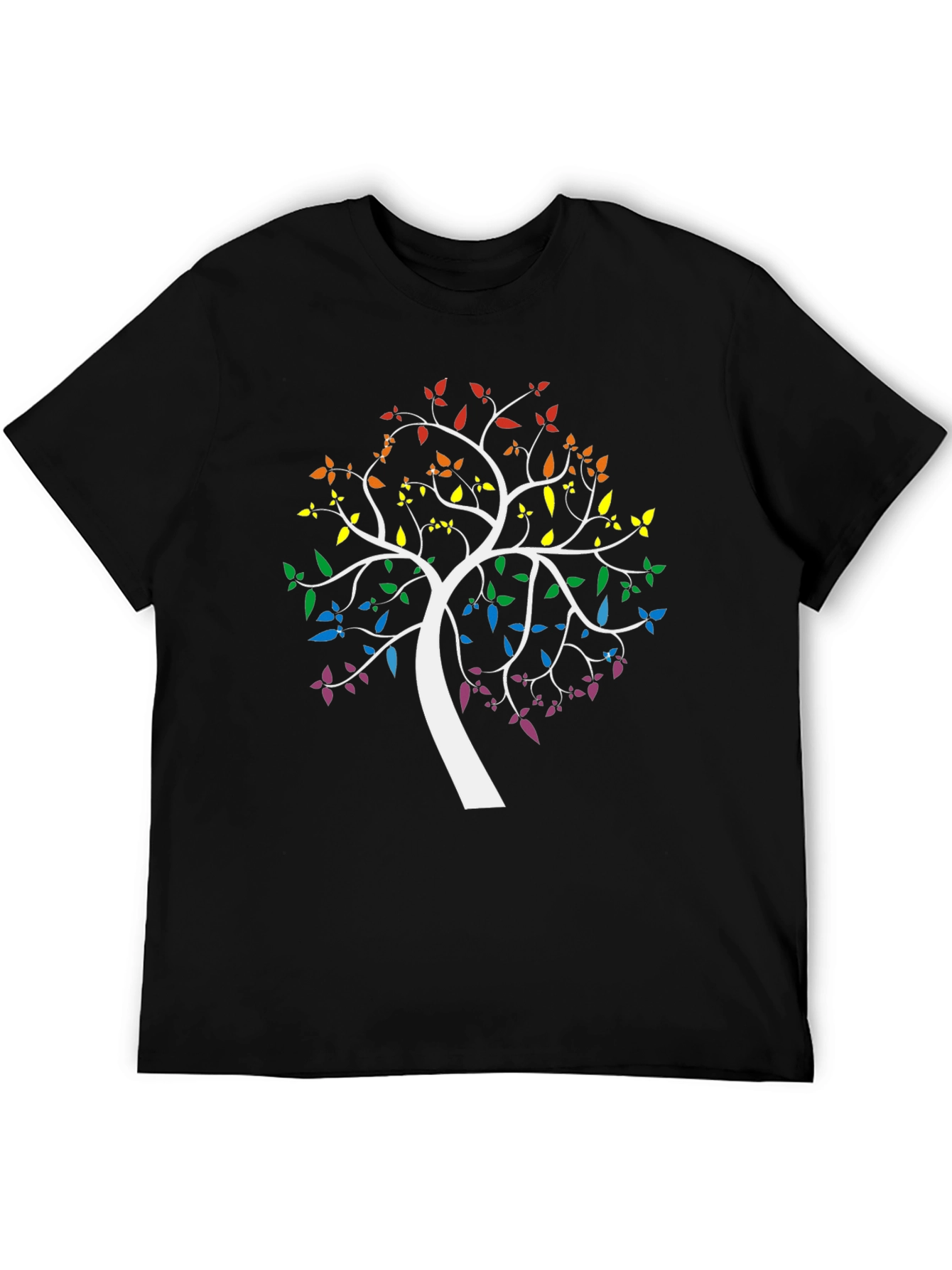 Rainbow Tree of Life Black T-Shirt