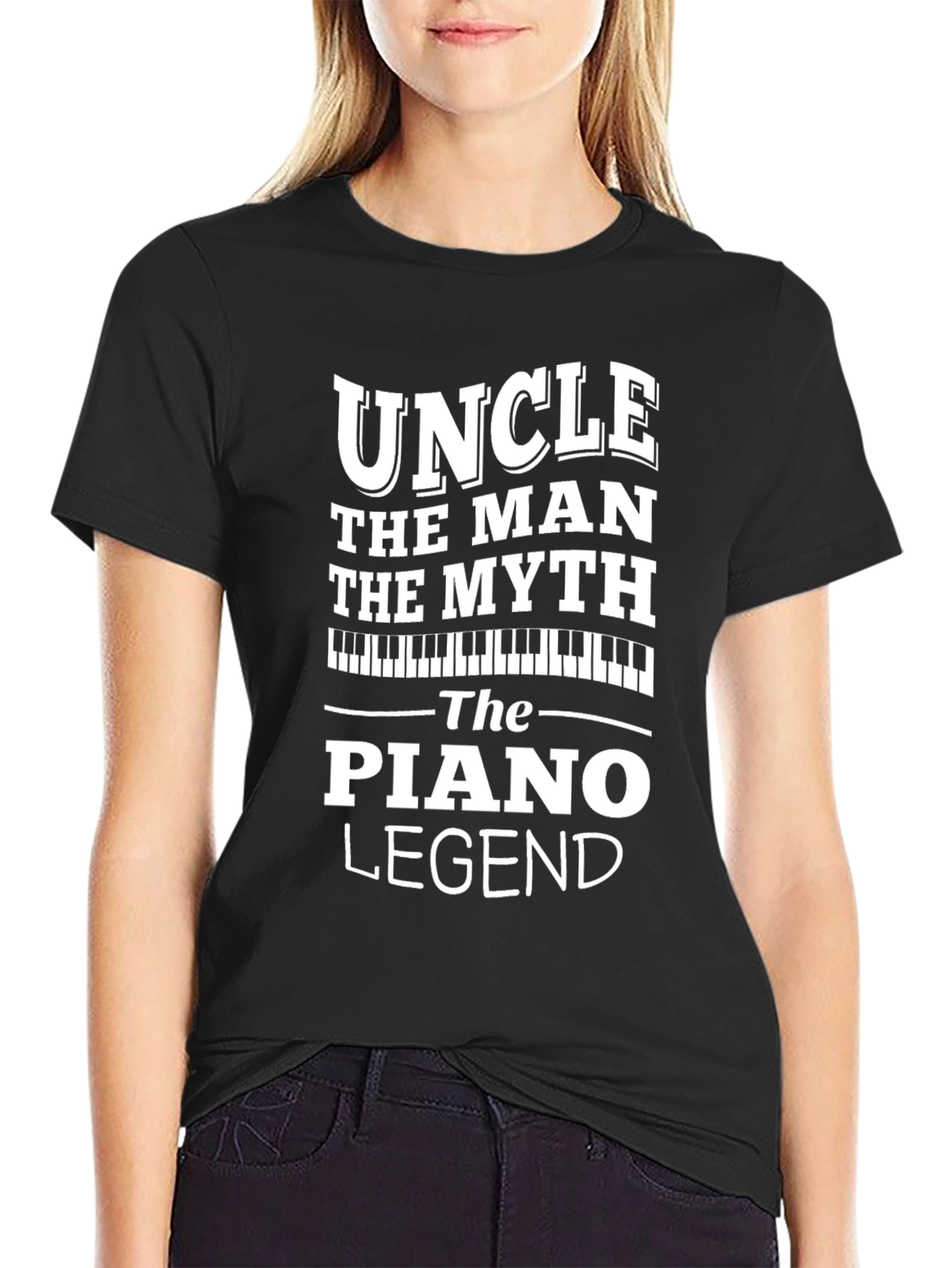 Uncle Piano Legend T-Shirt - The Man The Myth!