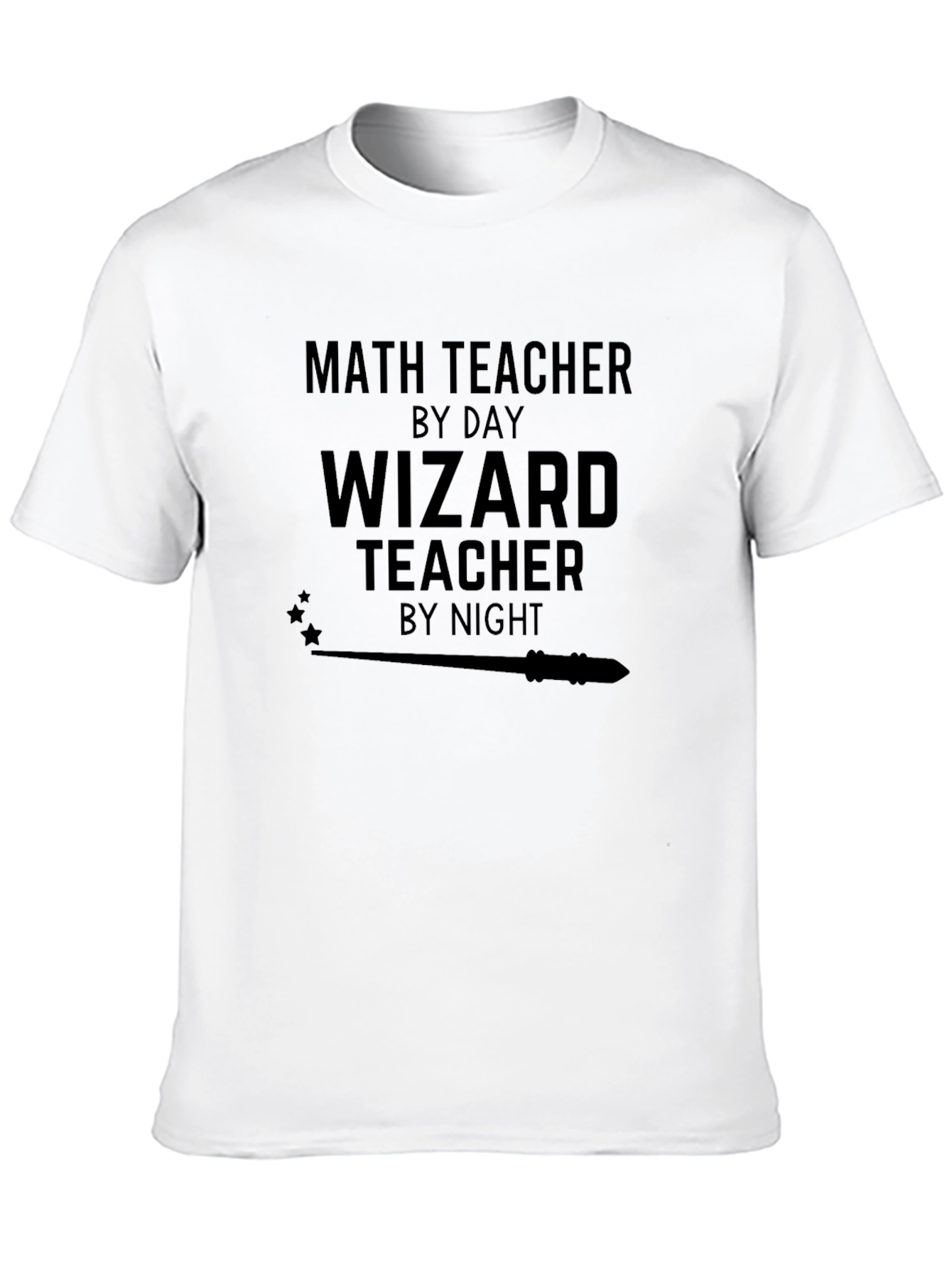 Math Teacher Wizard Teacher Funny Novelty Graphic T-Shirt