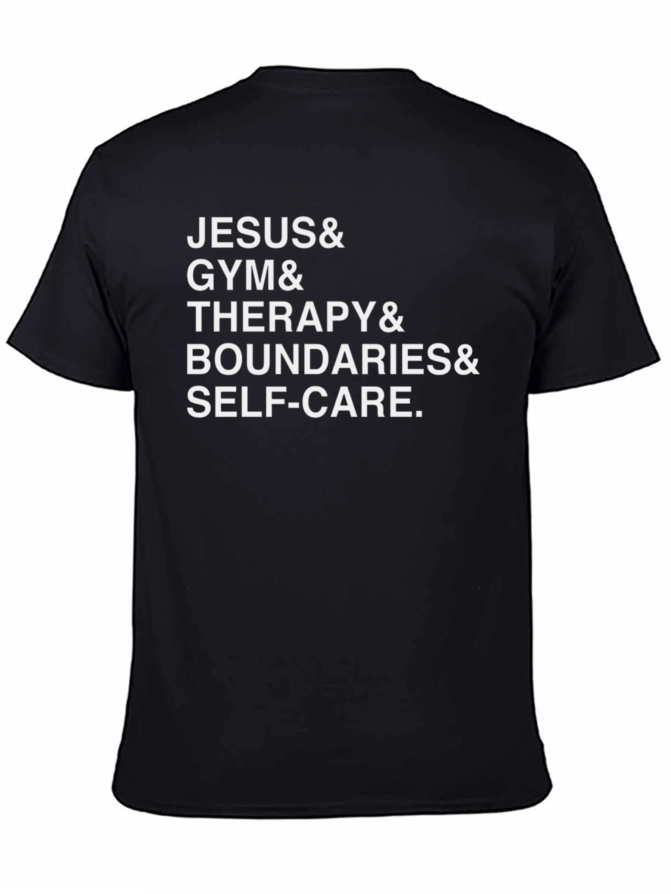 Jesus Gym Therapy Boundaries Self-Care T-Shirt
