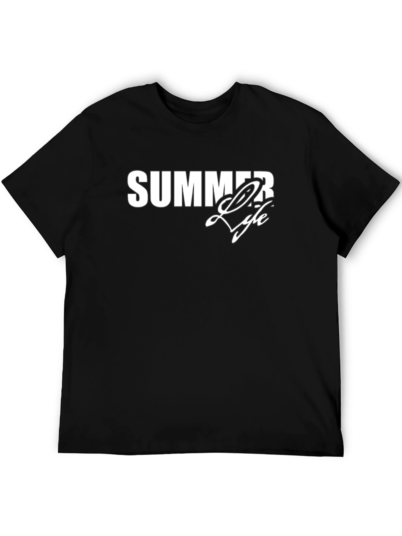 Summer Life Black T-Shirt - Stylish Graphic Tee