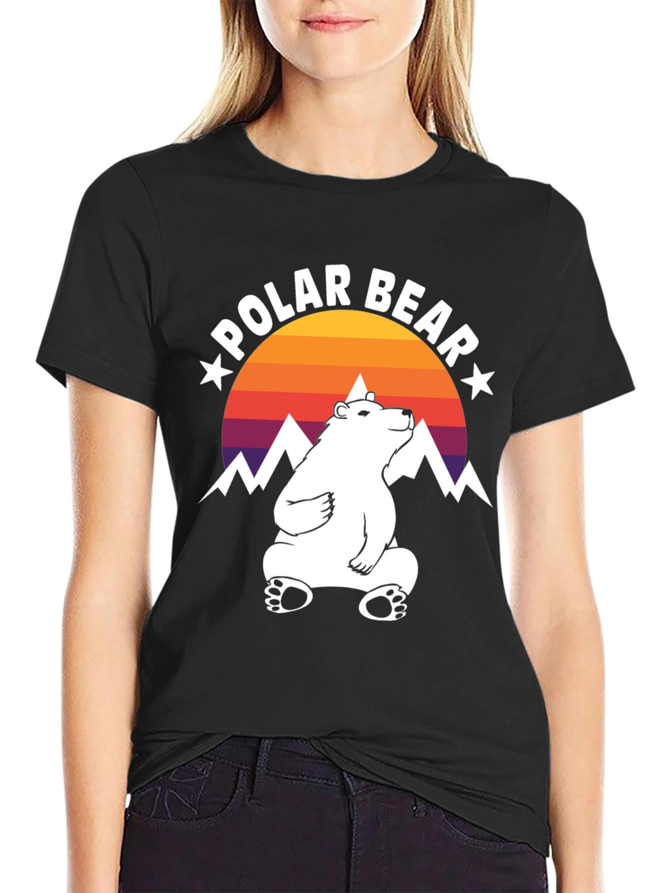 Cool Polar Bear Graphic Tee
