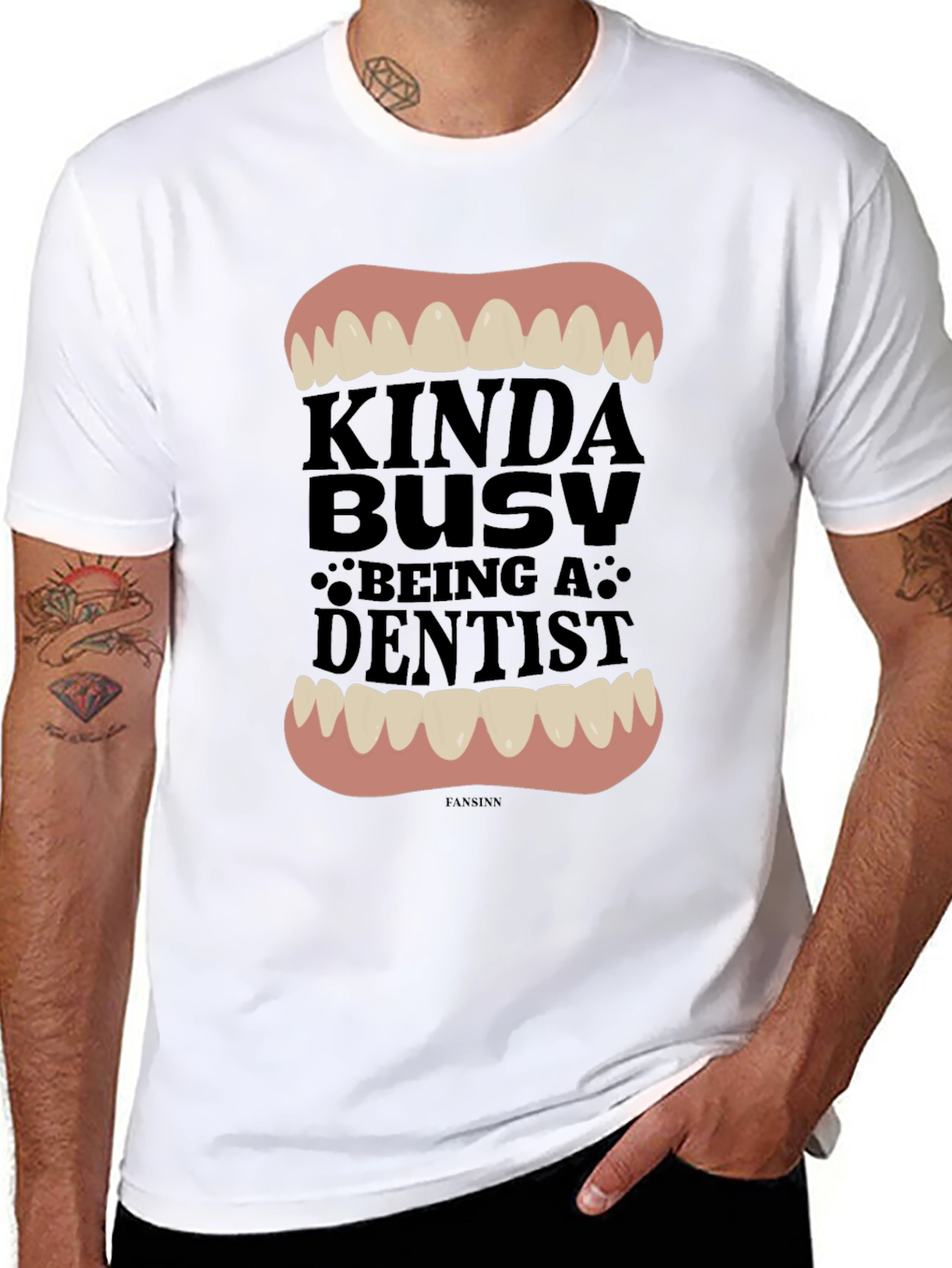 Kinda Busy Being A Dentist Graphic Tee