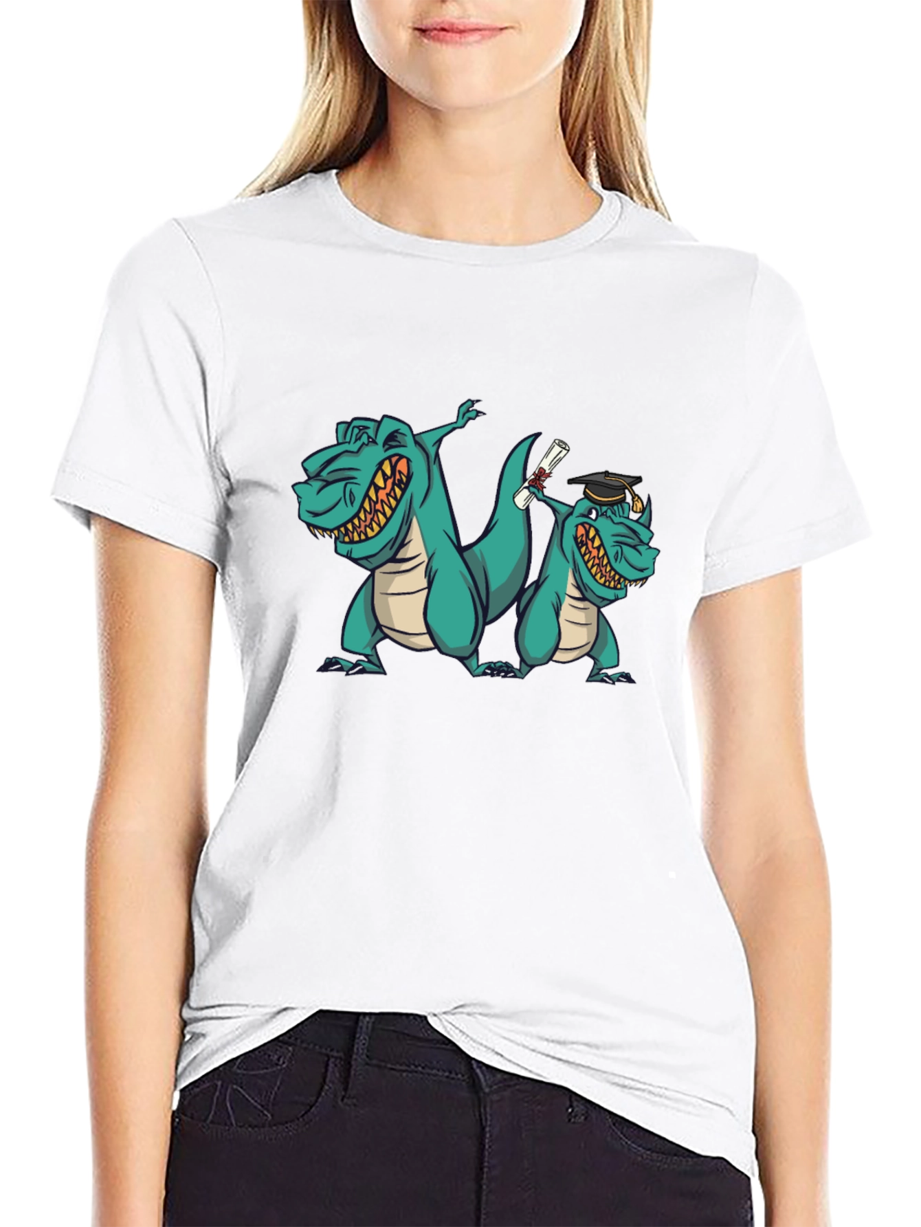 Dino Graduation T-Shirt Funny Grad Gift