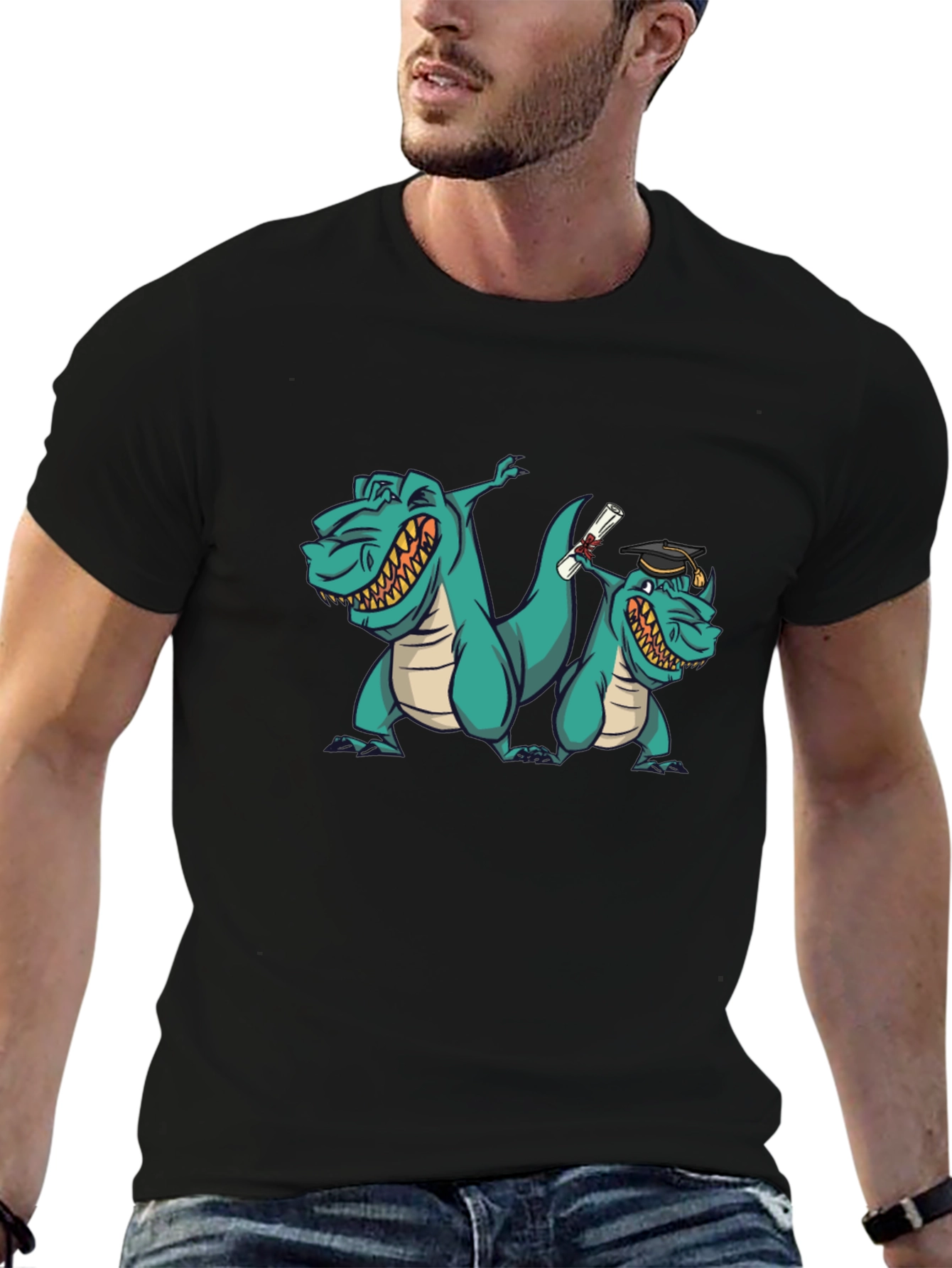 Dino Graduation T-Shirt Funny Grad Gift