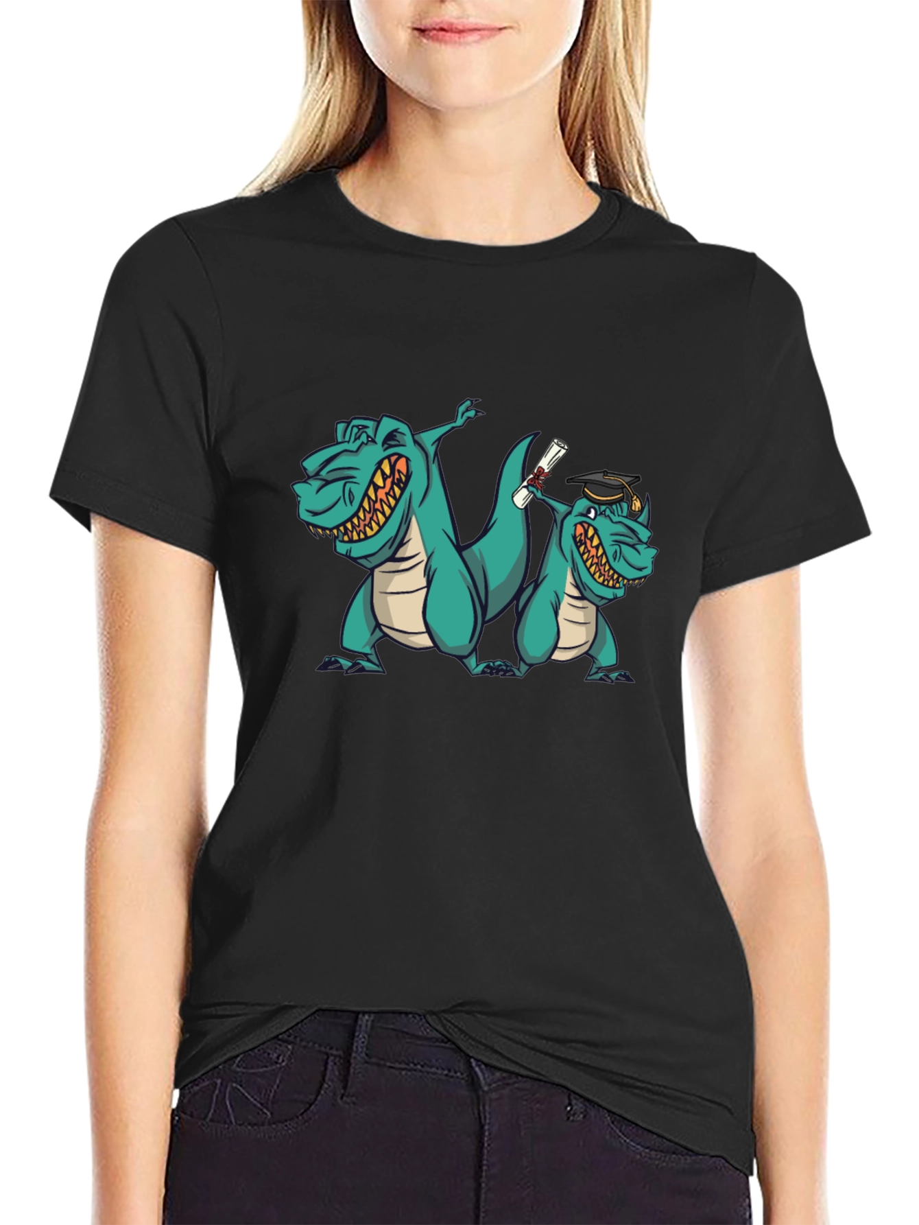 Dino Graduation T-Shirt Funny Grad Gift